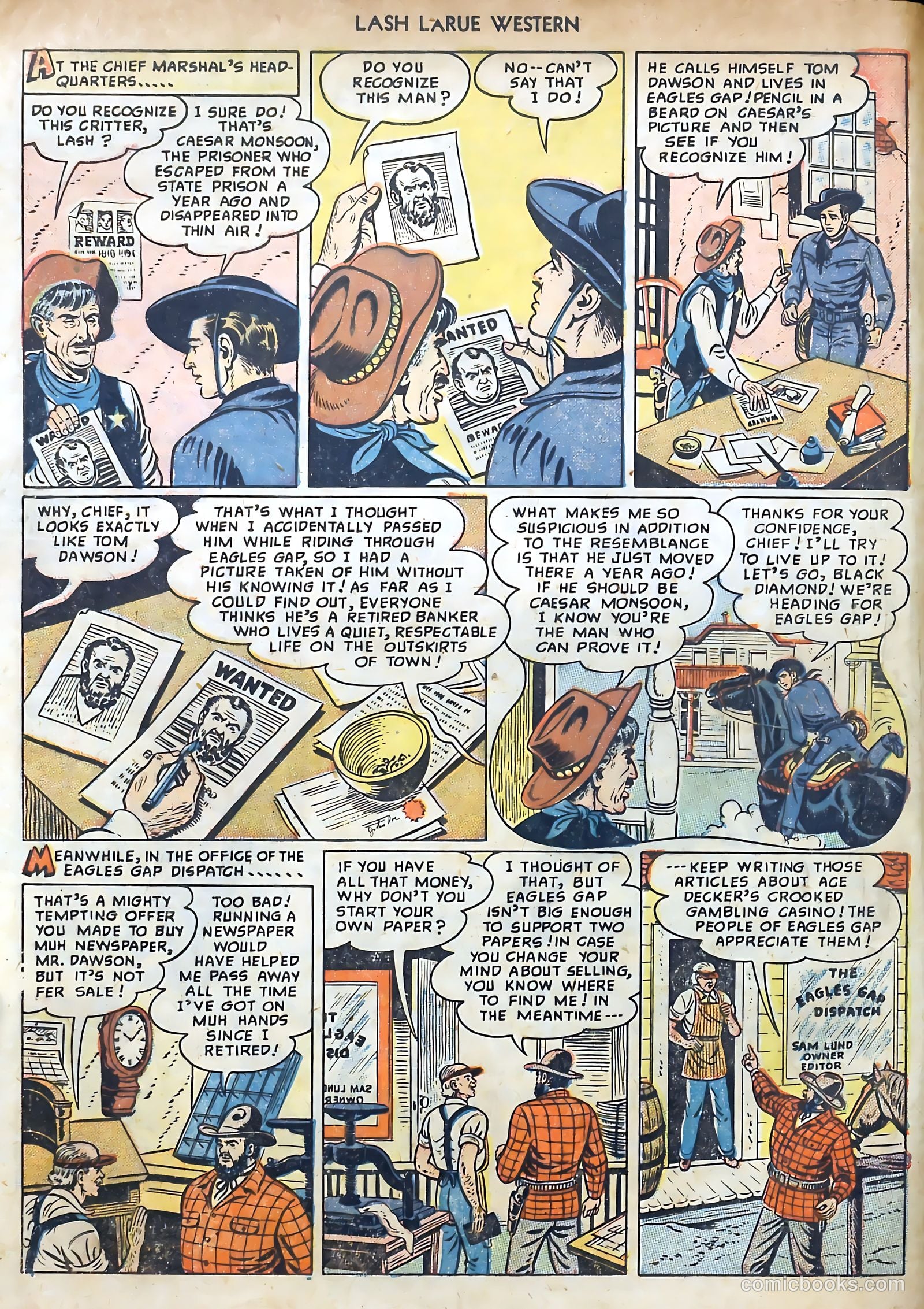 Lash LaRue Western #3 — page 4 of 36
