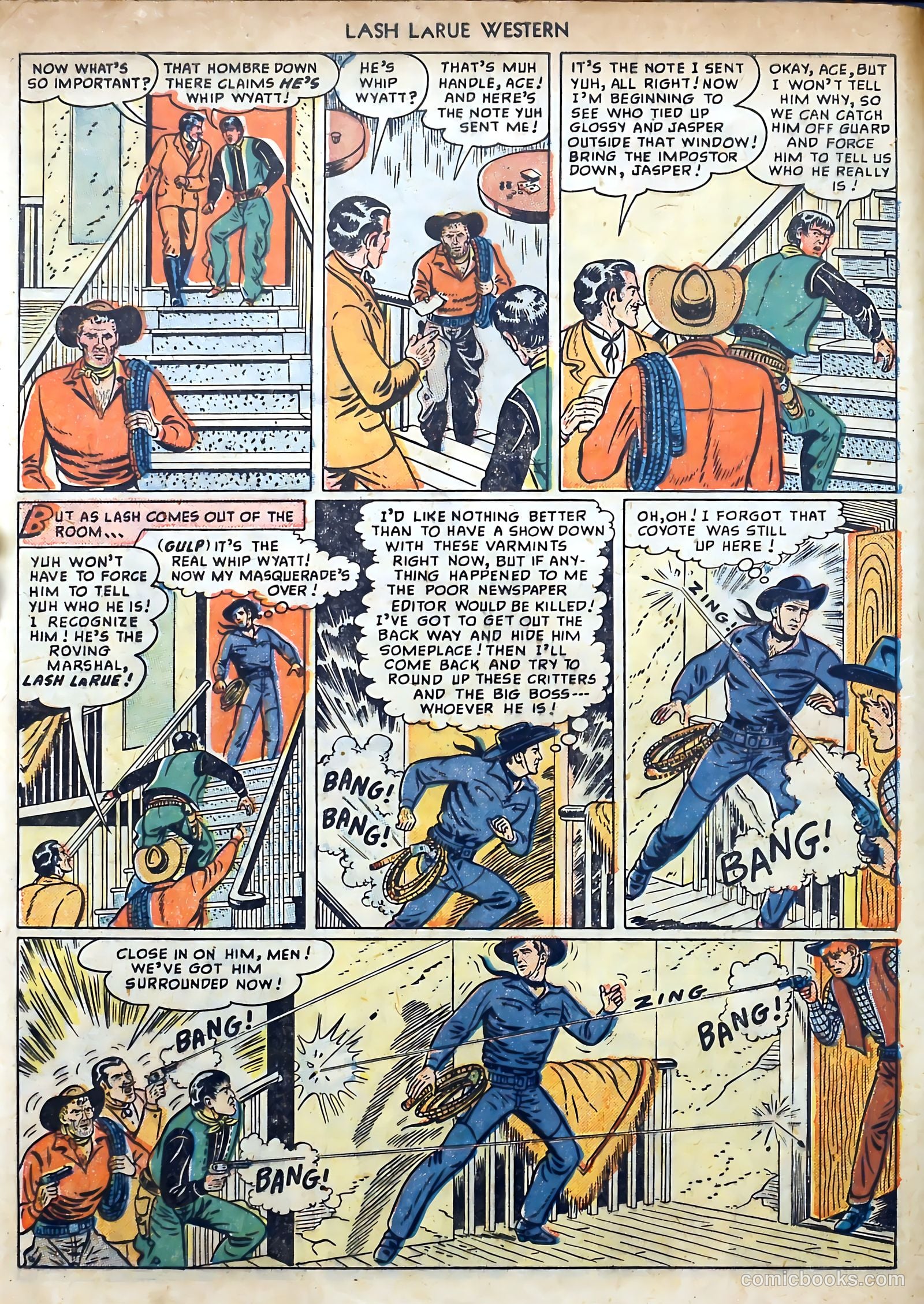 Lash LaRue Western #3 — page 8 of 36
