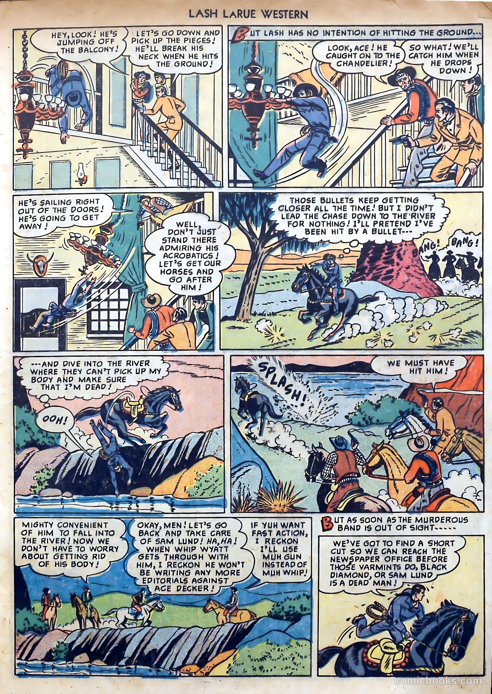 Lash LaRue Western #3 — page 9 of 36