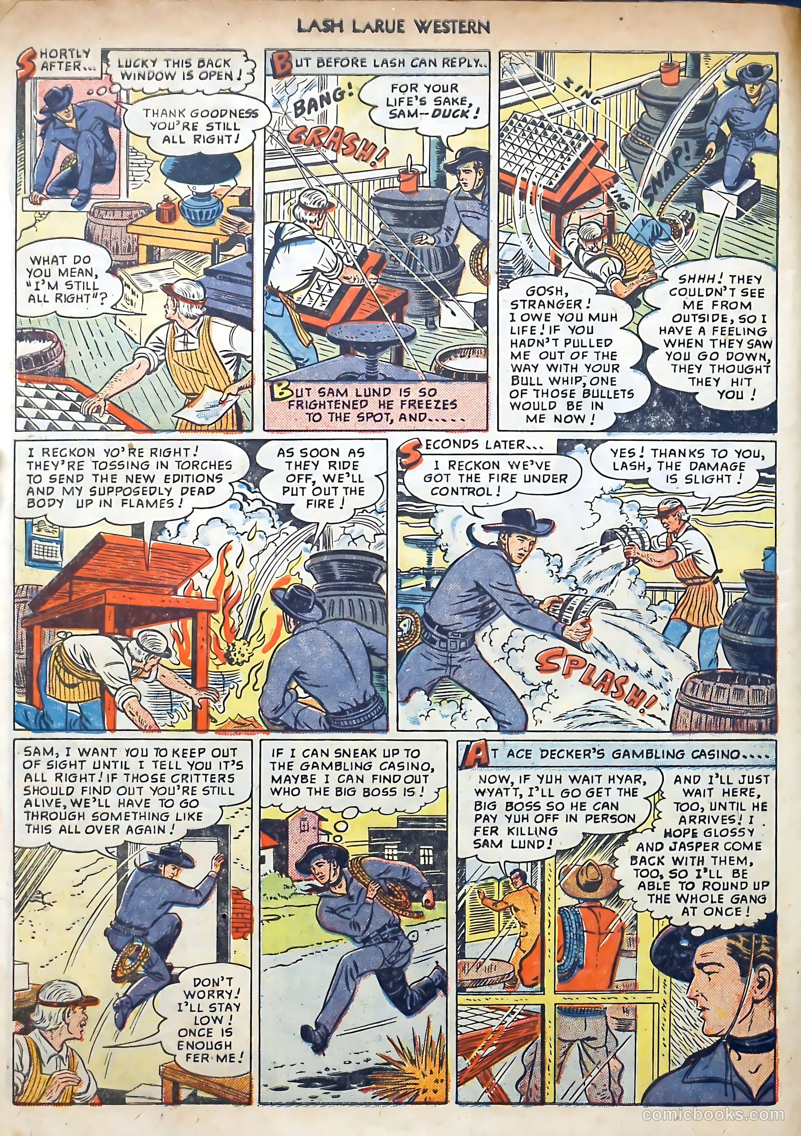Lash LaRue Western #3 — page 10 of 36