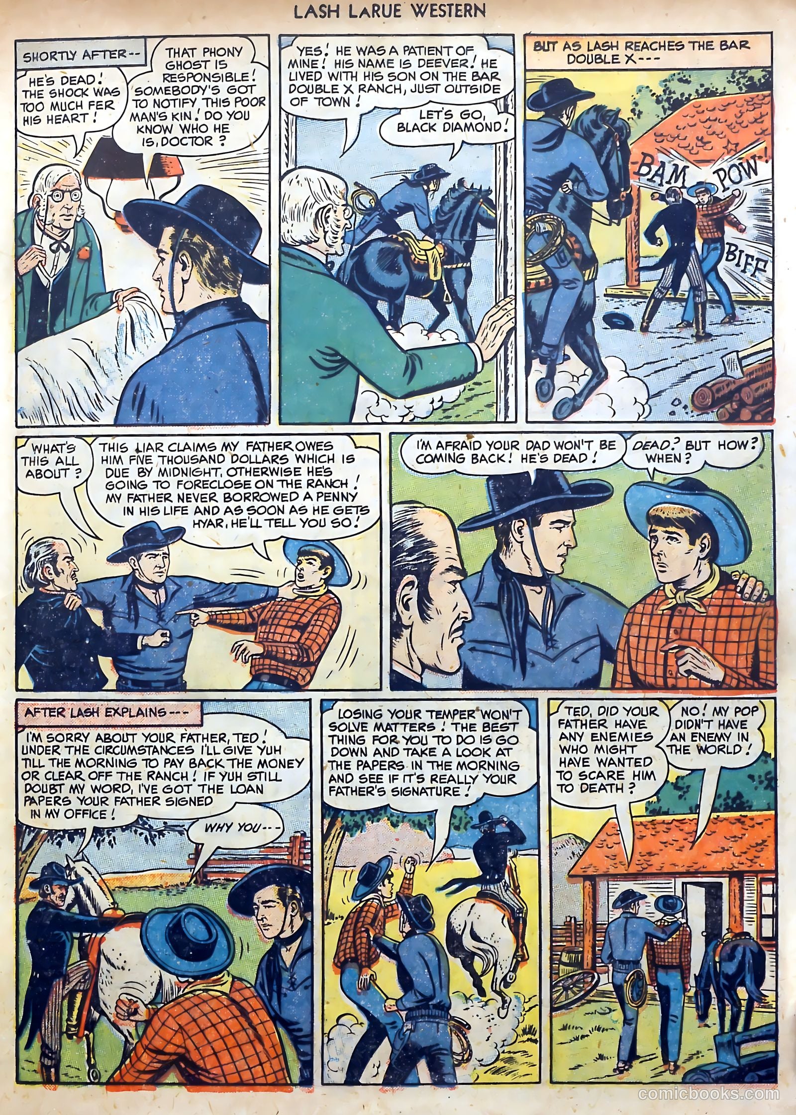 Lash LaRue Western #3 — page 17 of 36