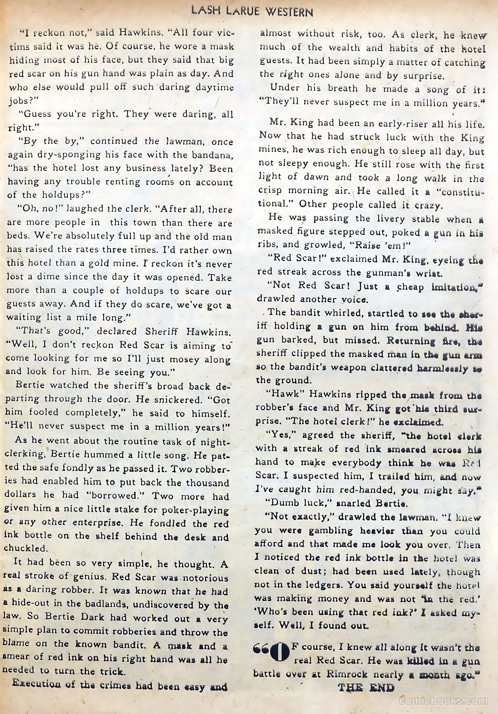 Lash LaRue Western #3 — page 27 of 36