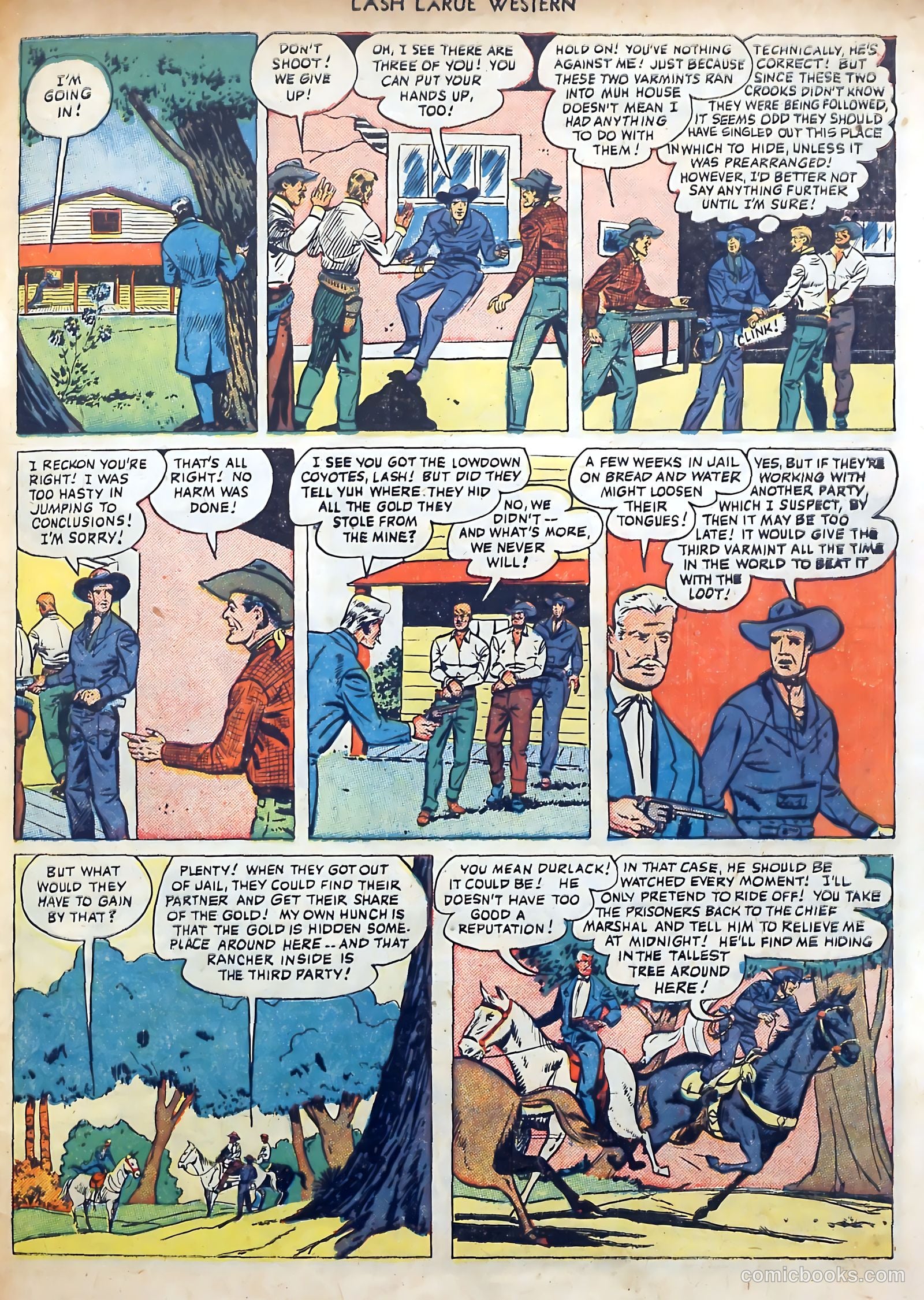 Lash LaRue Western #3 — page 31 of 36