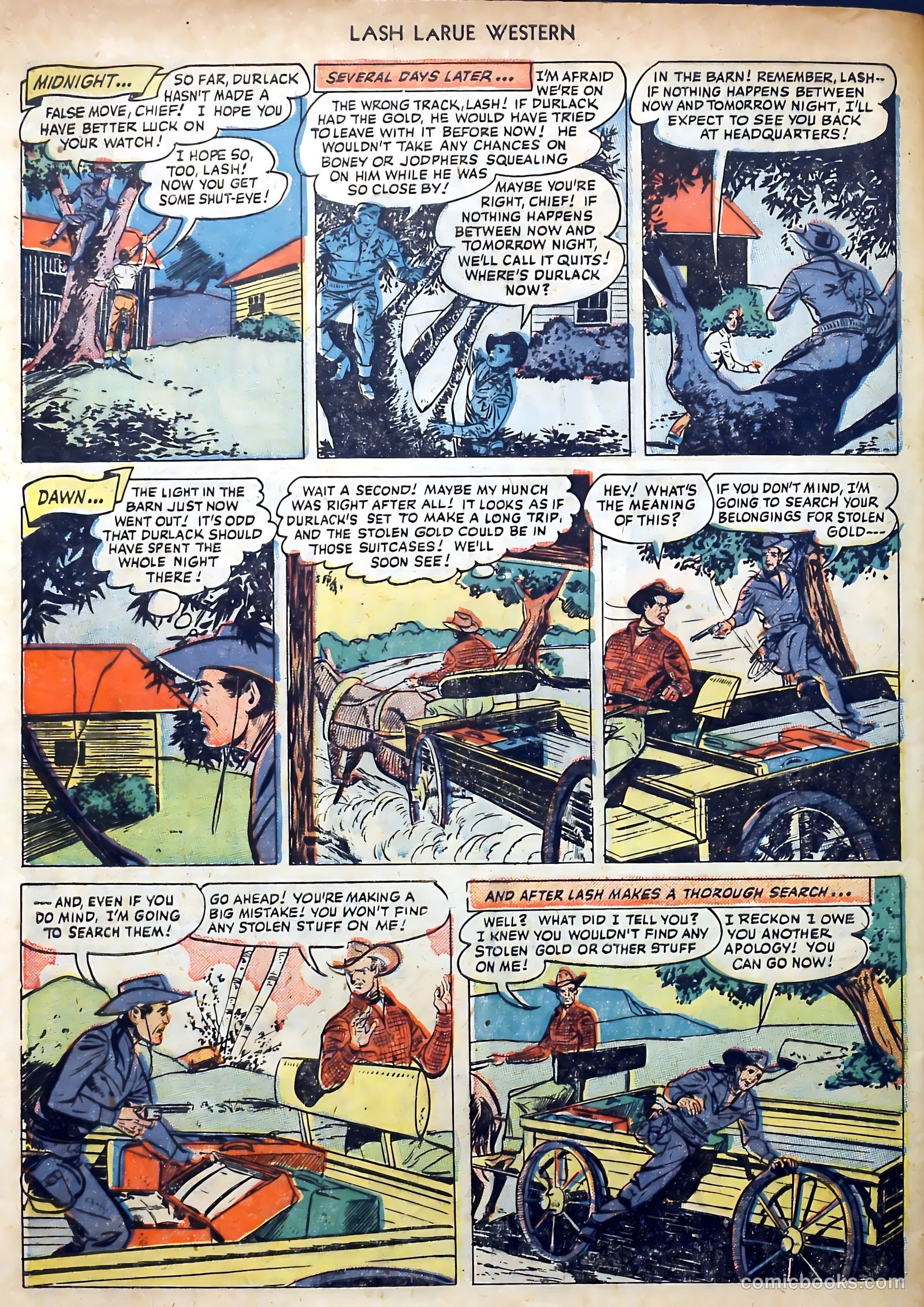 Lash LaRue Western #3 — page 32 of 36