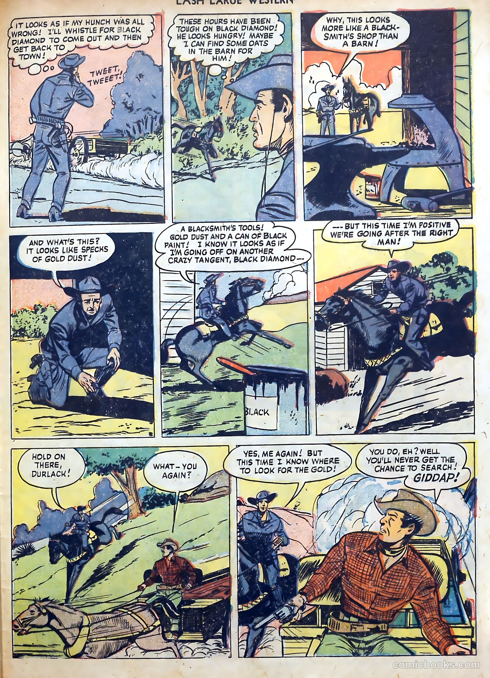 Lash LaRue Western #3 — page 33 of 36