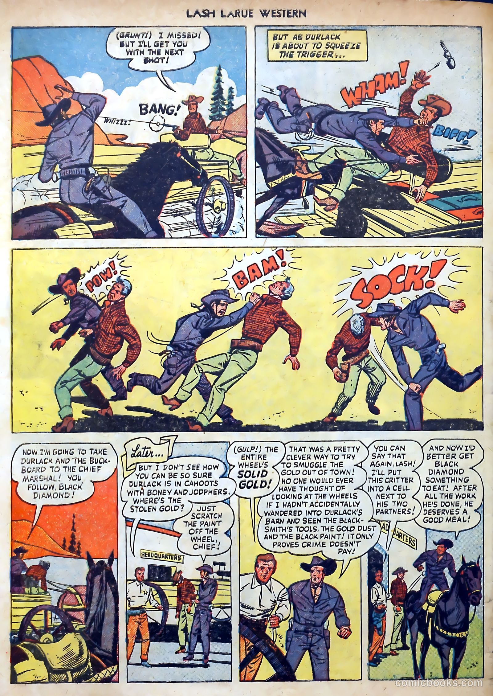 Lash LaRue Western #3 — page 34 of 36