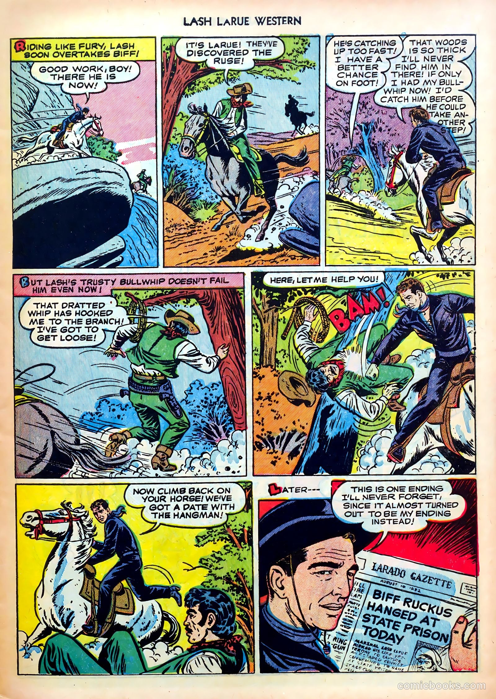 Lash LaRue Western #30 — page 9 of 36