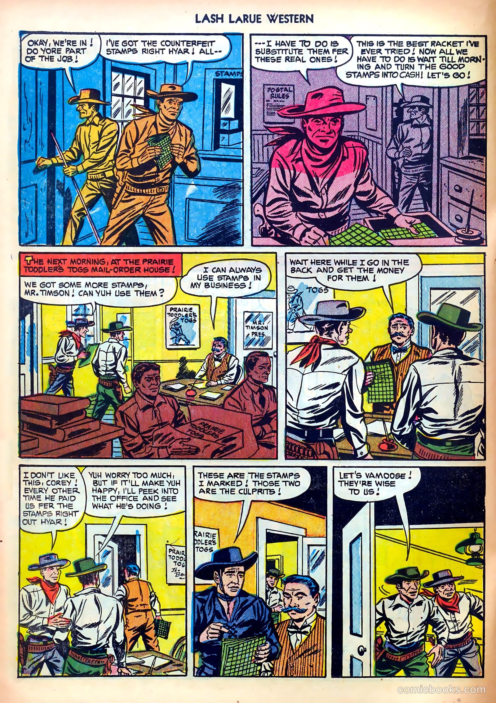 Lash LaRue Western #30 — page 22 of 36