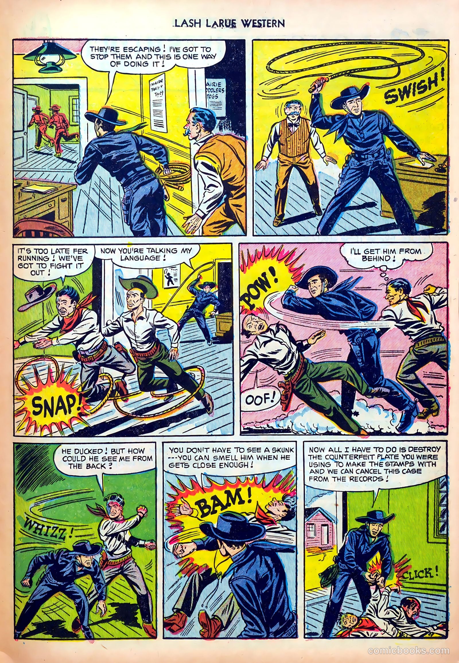 Lash LaRue Western #30 — page 23 of 36