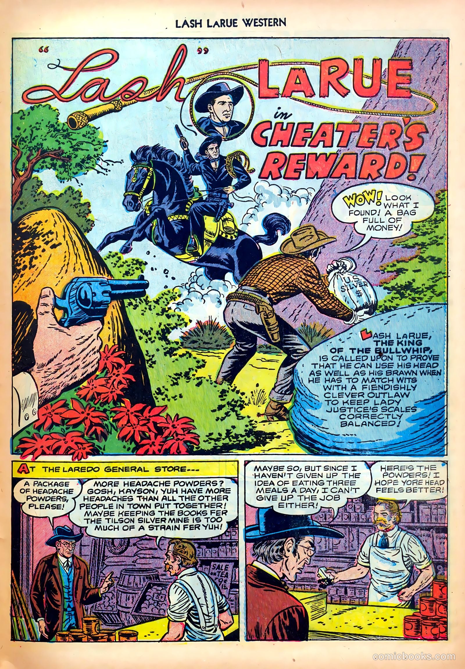 Lash LaRue Western #30 — page 27 of 36