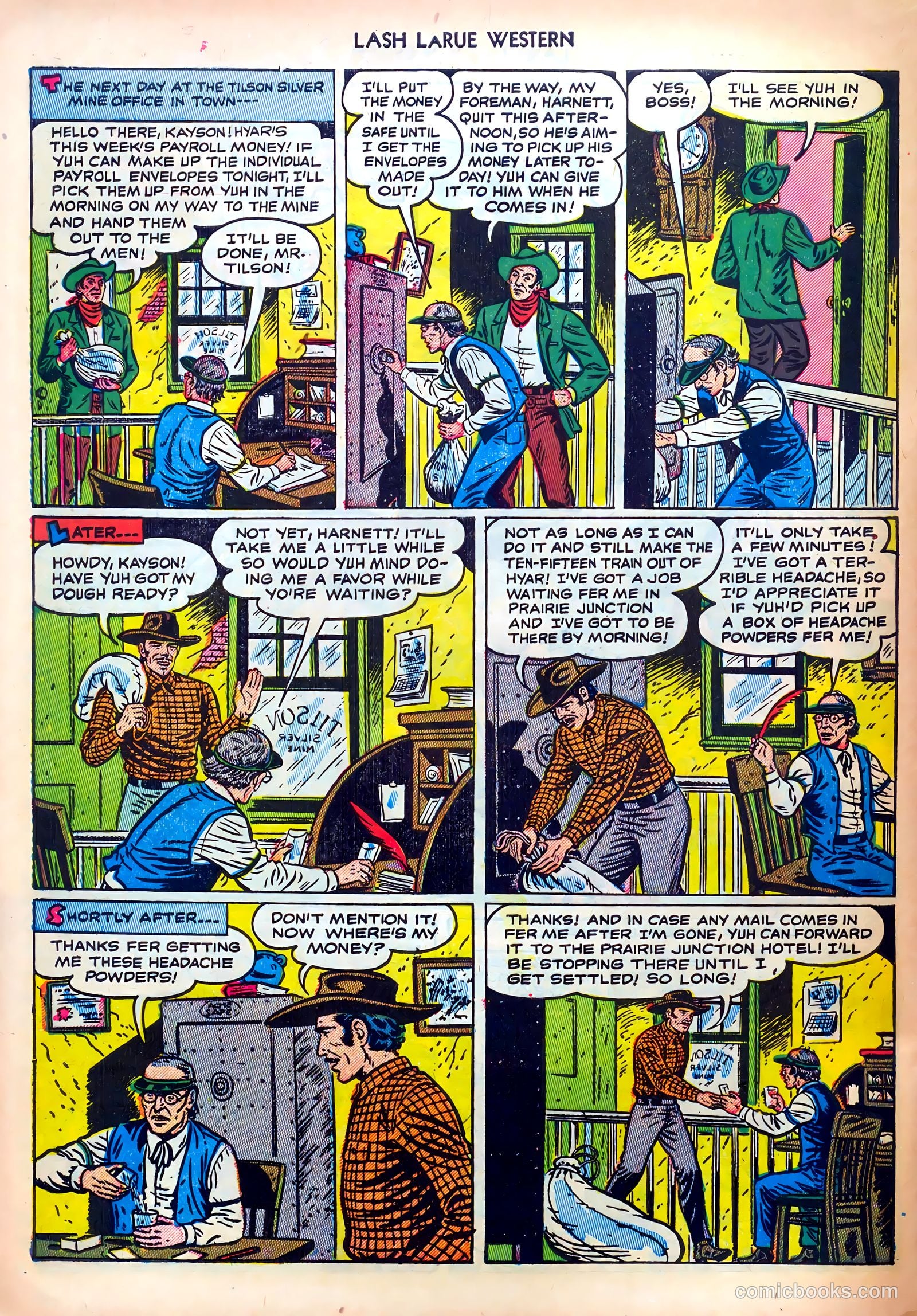 Lash LaRue Western #30 — page 28 of 36