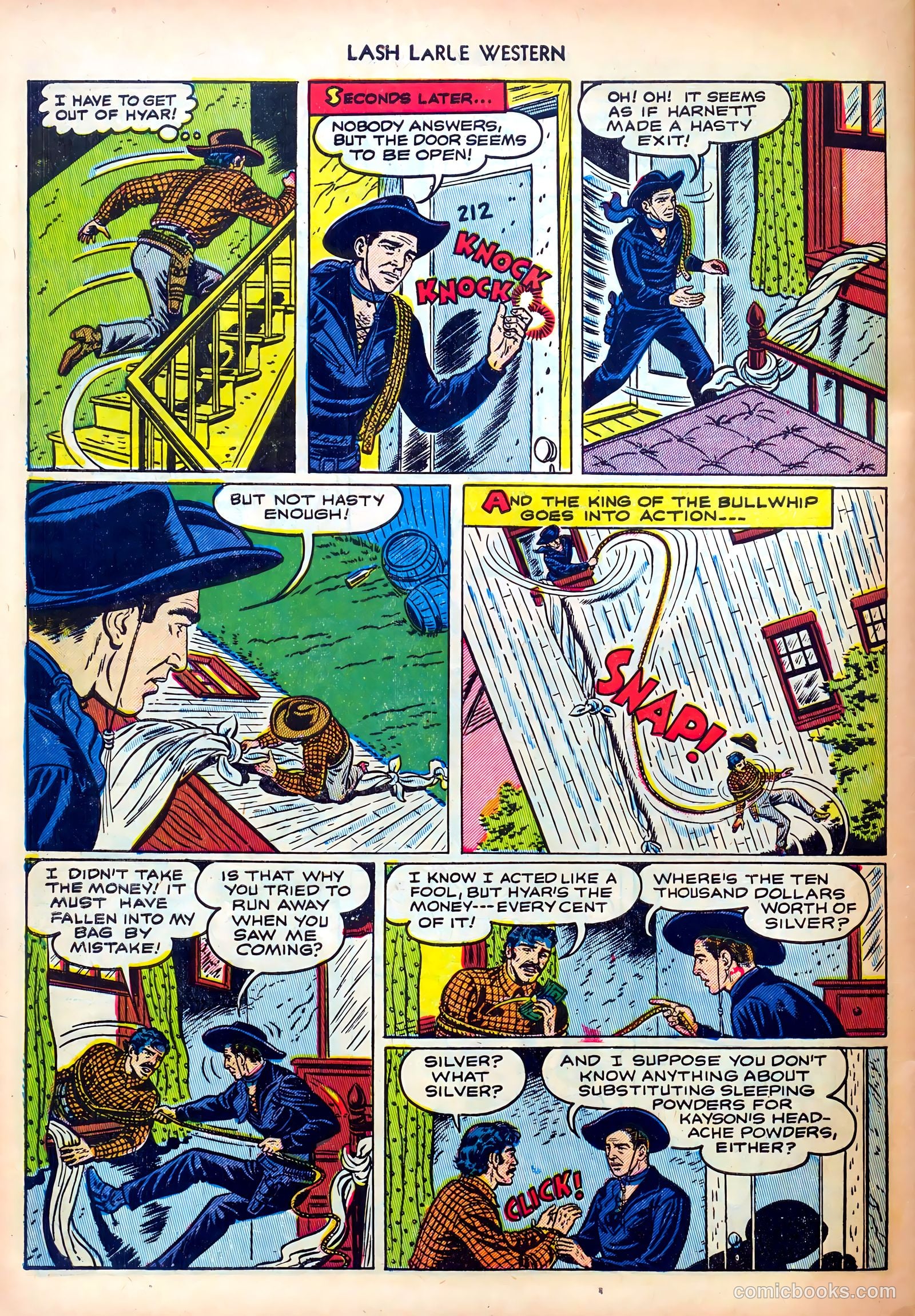 Lash LaRue Western #30 — page 32 of 36