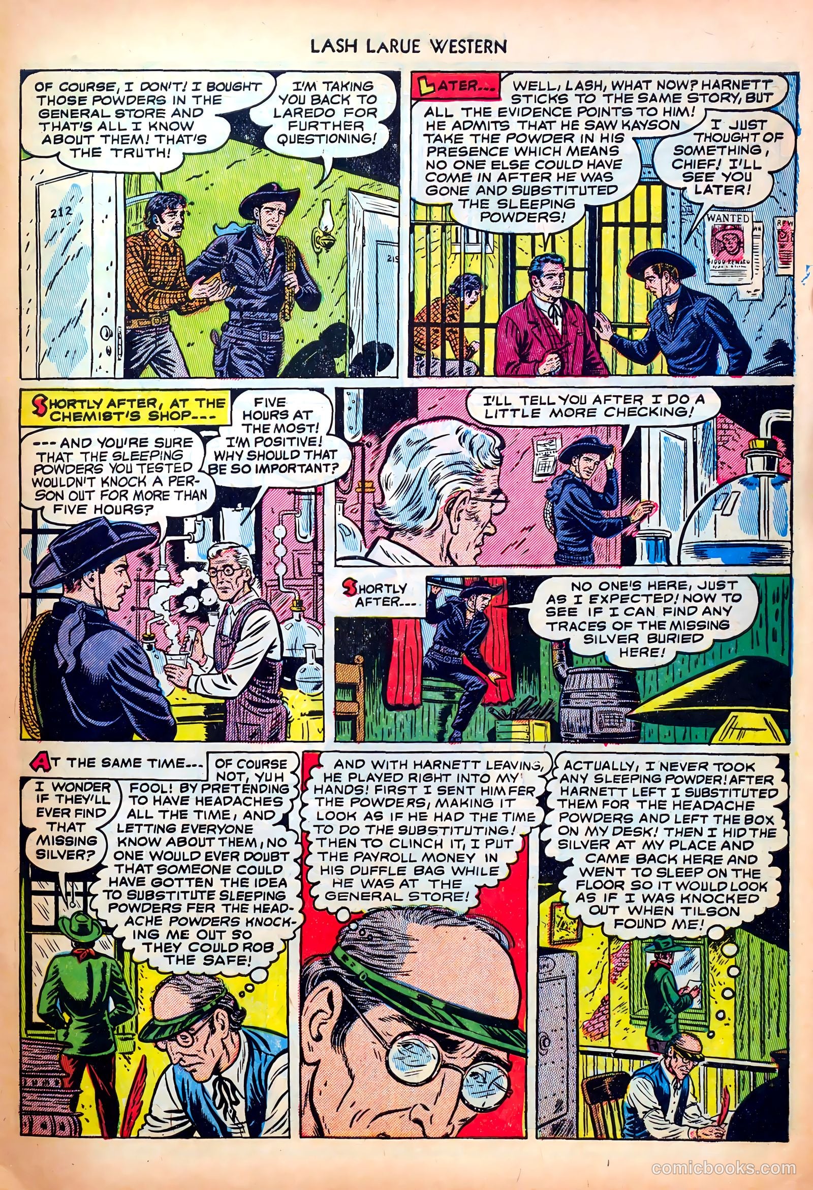 Lash LaRue Western #30 — page 33 of 36