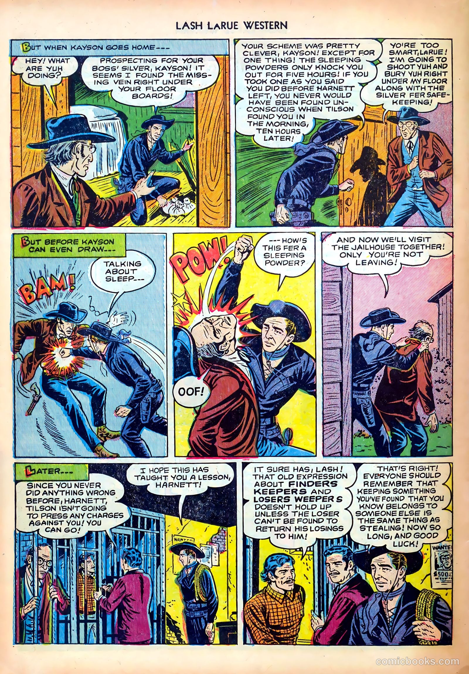Lash LaRue Western #30 — page 34 of 36