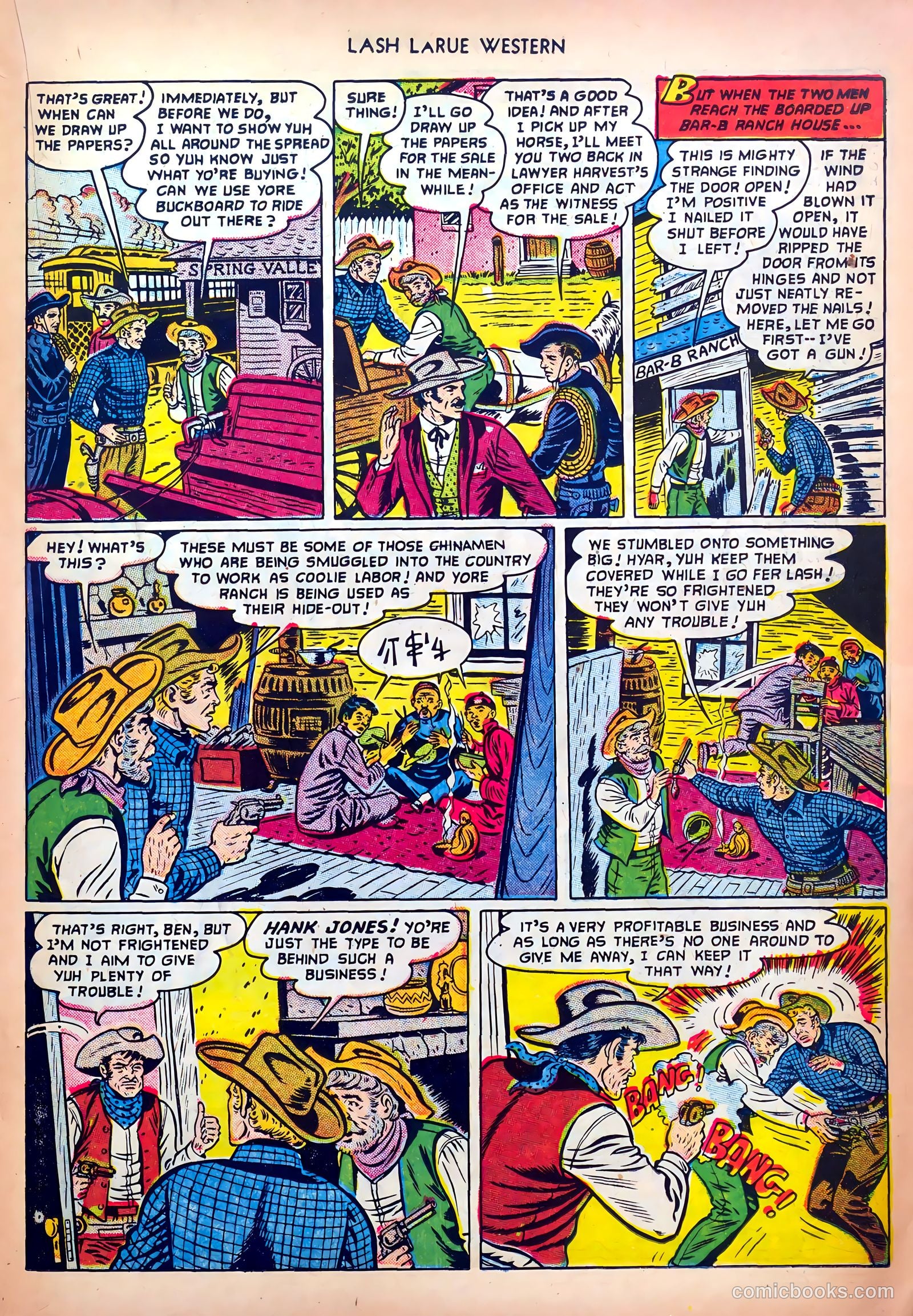 Lash LaRue Western #32 — page 19 of 36