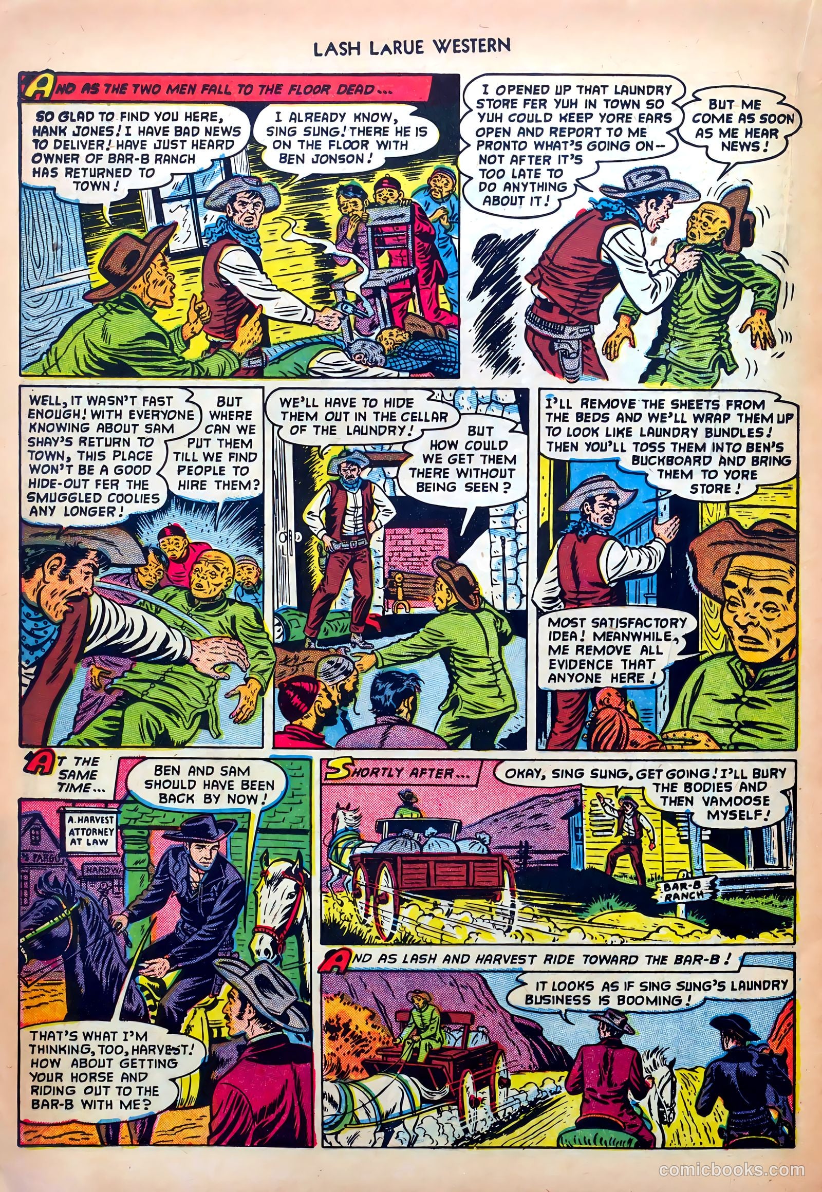 Lash LaRue Western #32 — page 20 of 36
