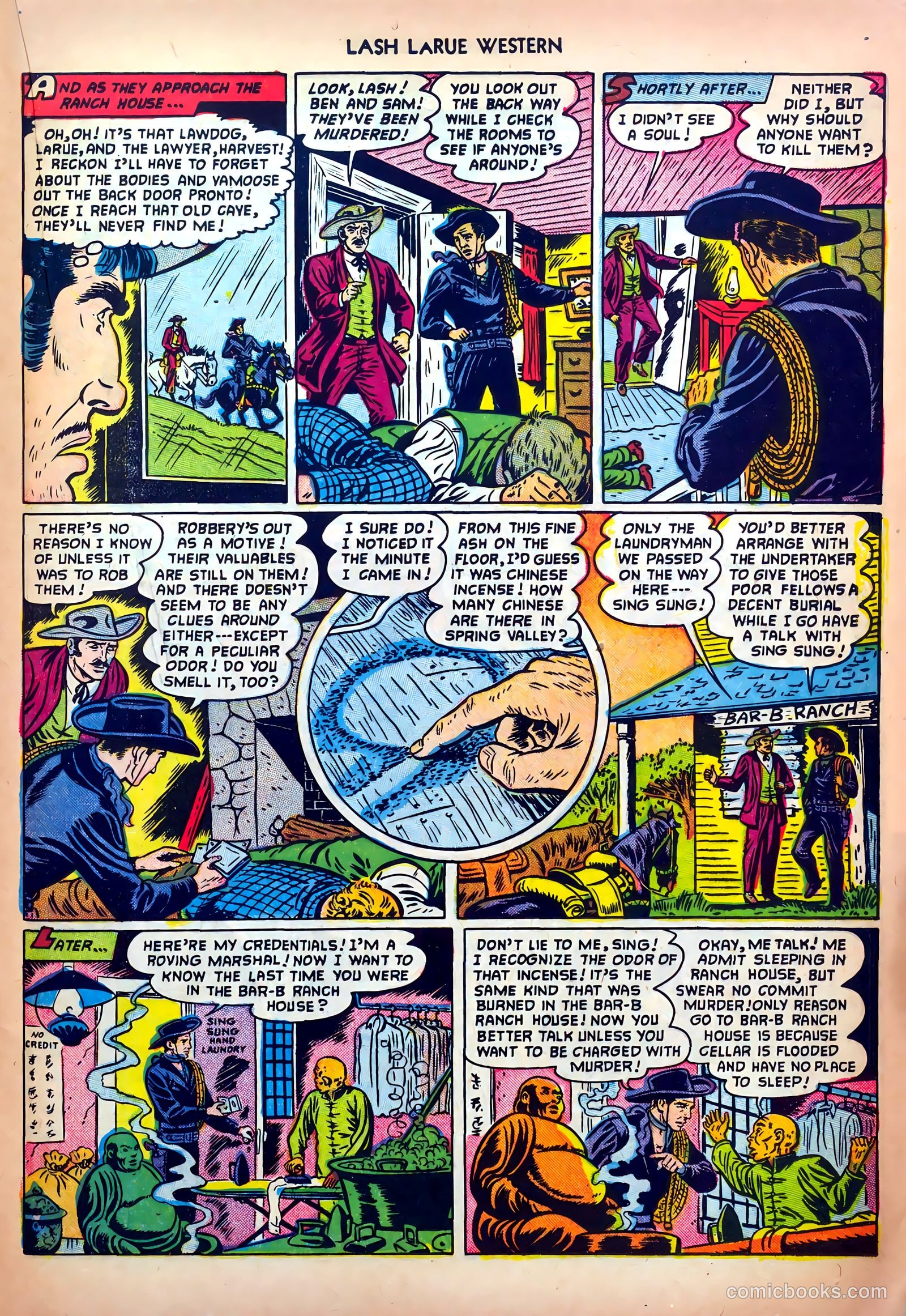 Lash LaRue Western #32 — page 21 of 36