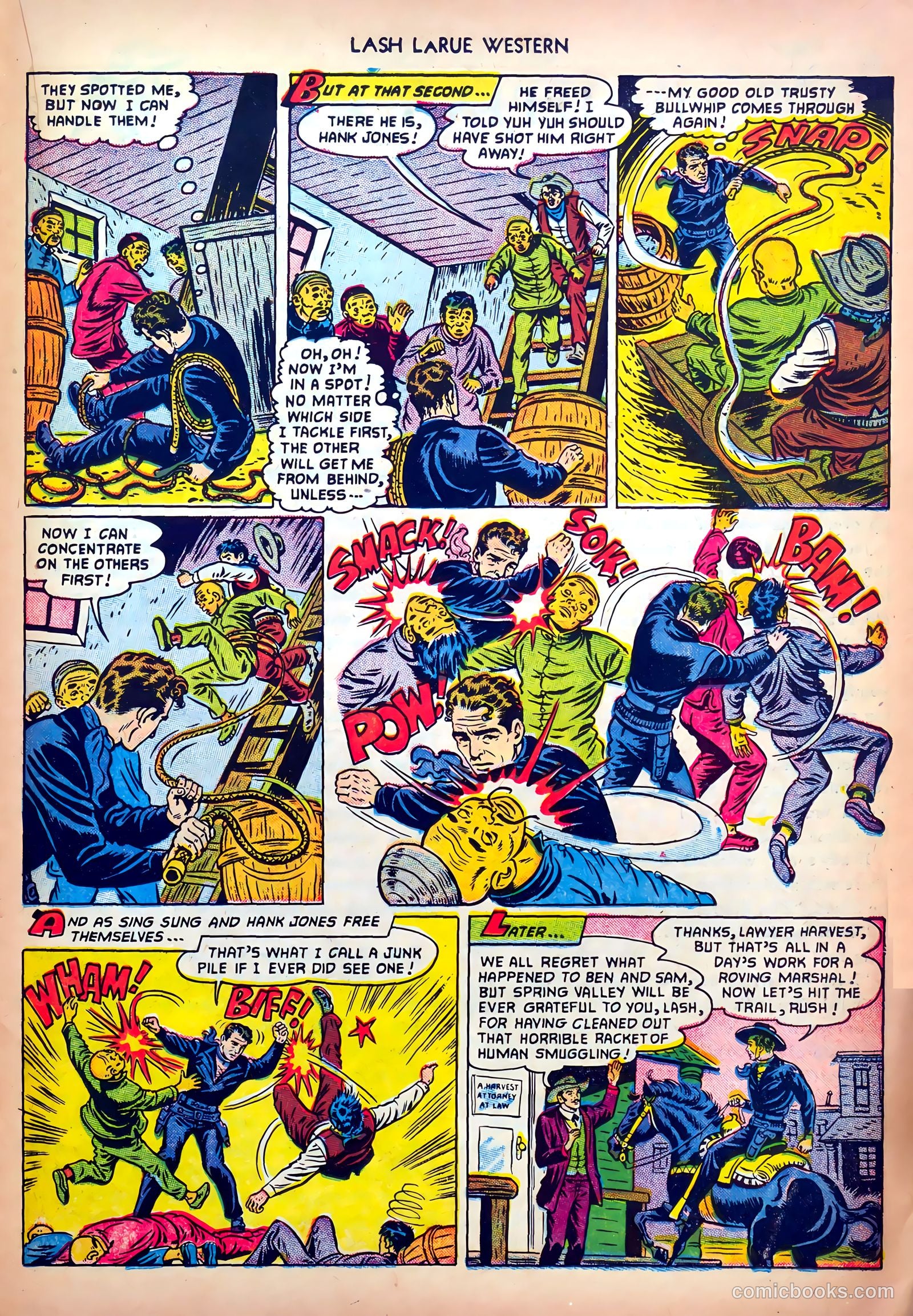 Lash LaRue Western #32 — page 23 of 36