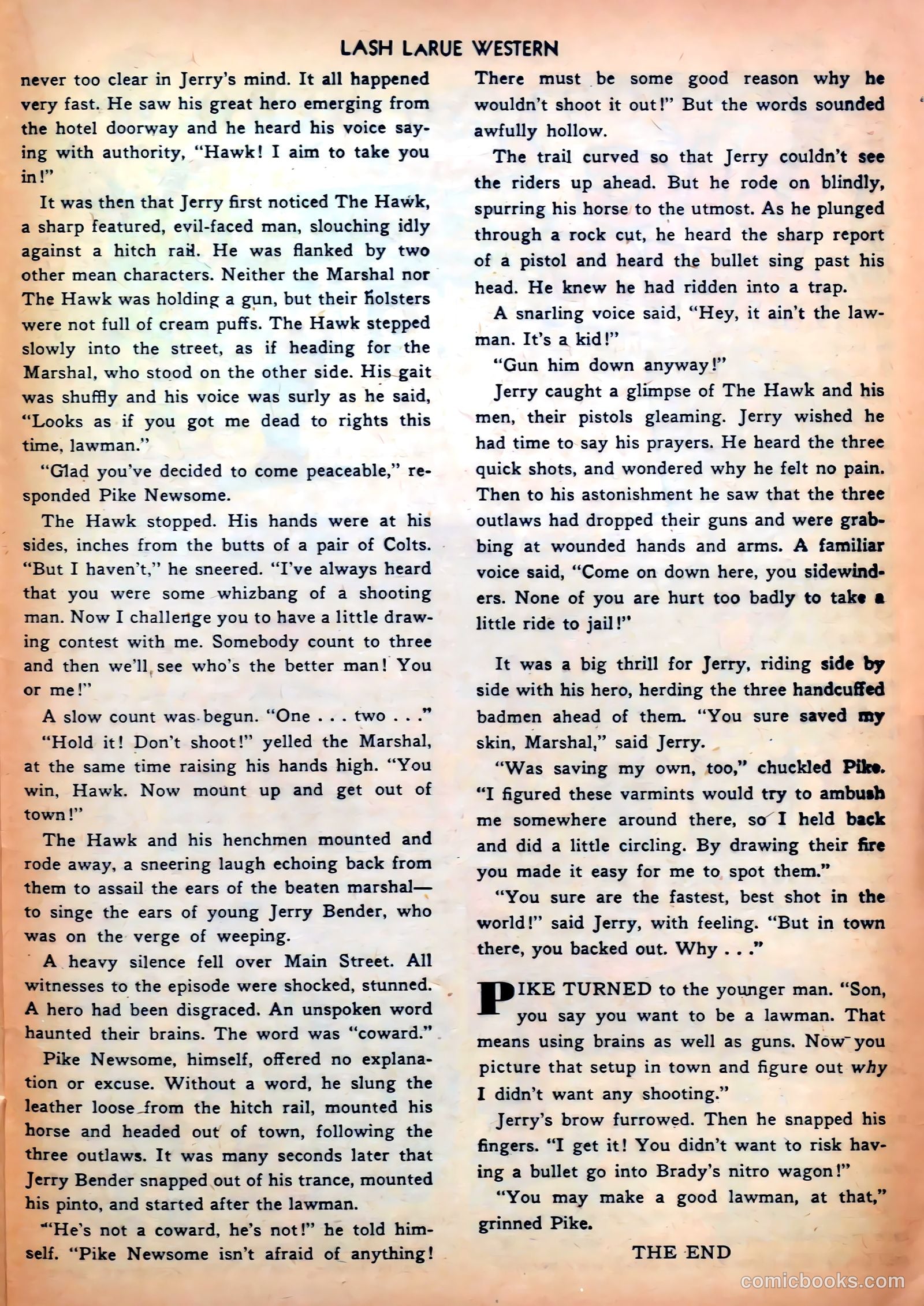 Lash LaRue Western #32 — page 25 of 36