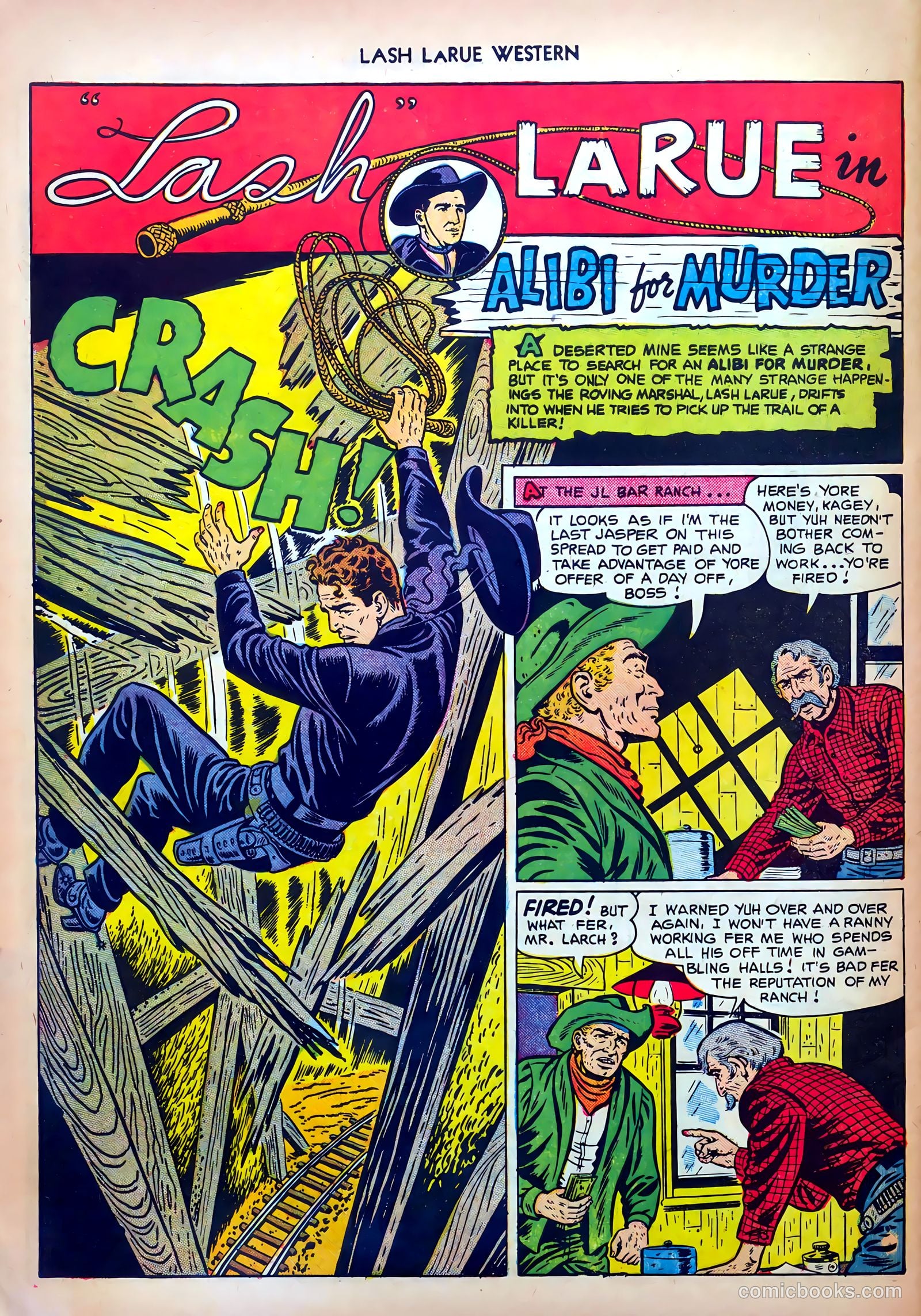 Lash LaRue Western #32 — page 28 of 36