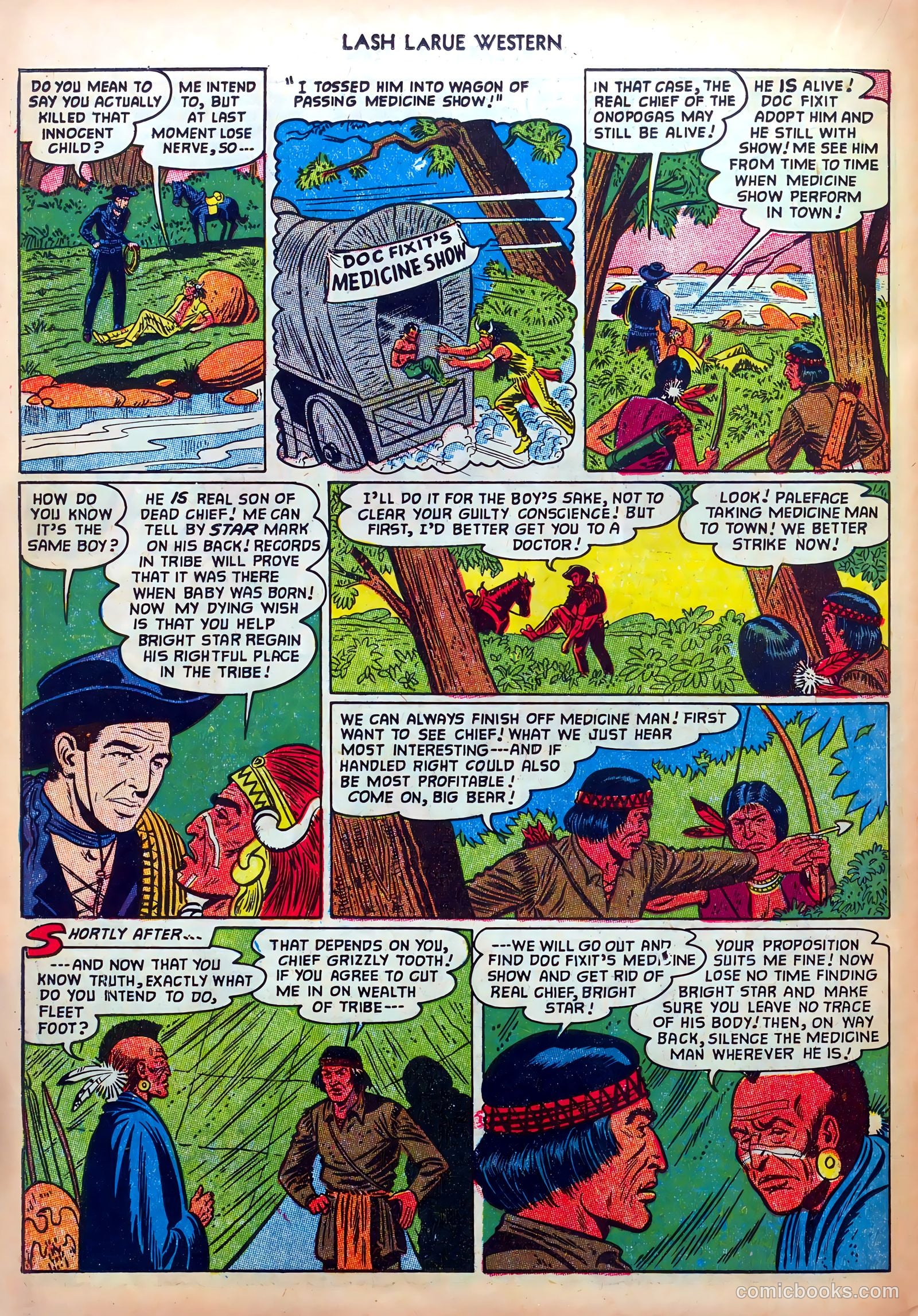 Lash LaRue Western #33 — page 22 of 36