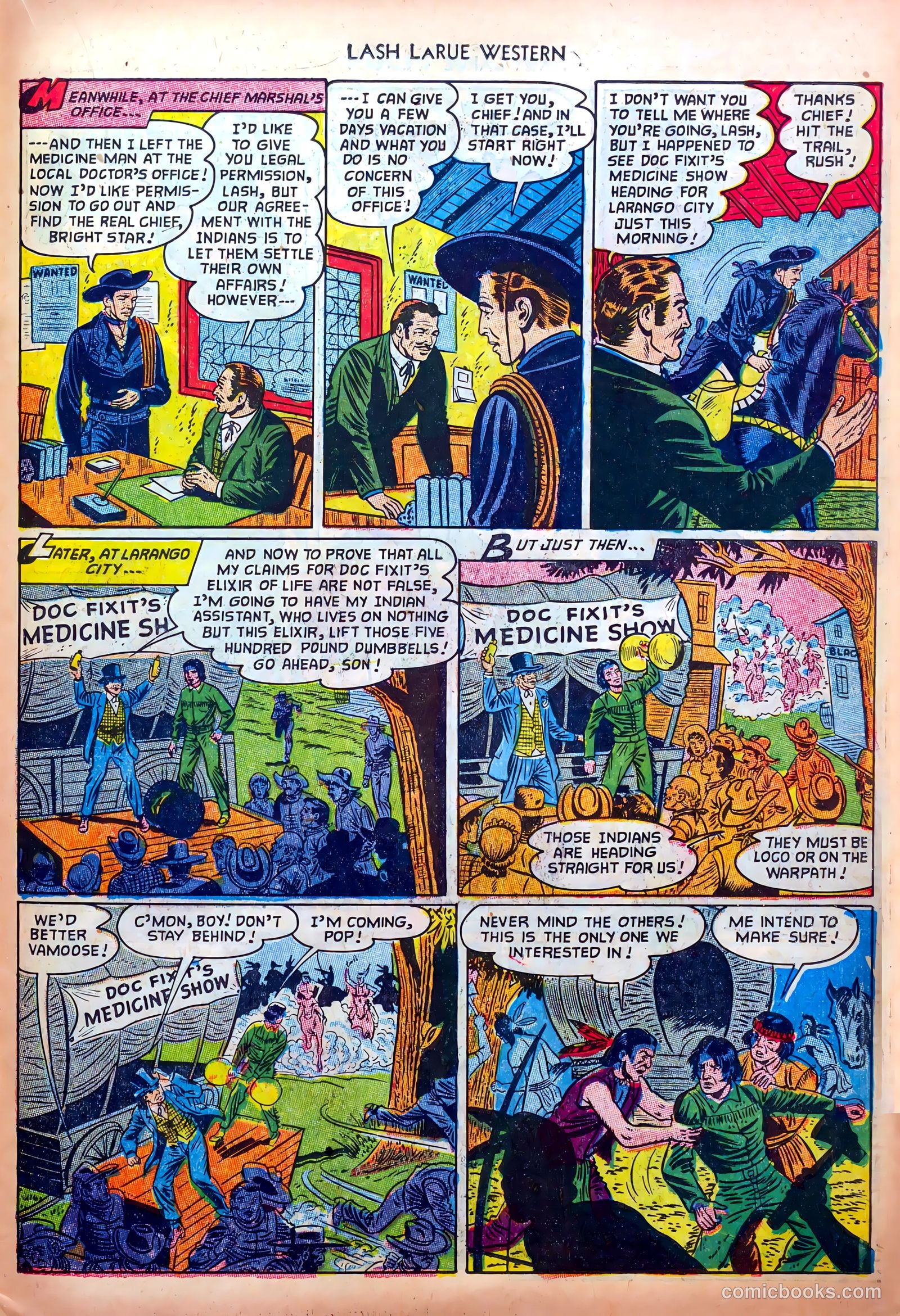Lash LaRue Western #33 — page 23 of 36