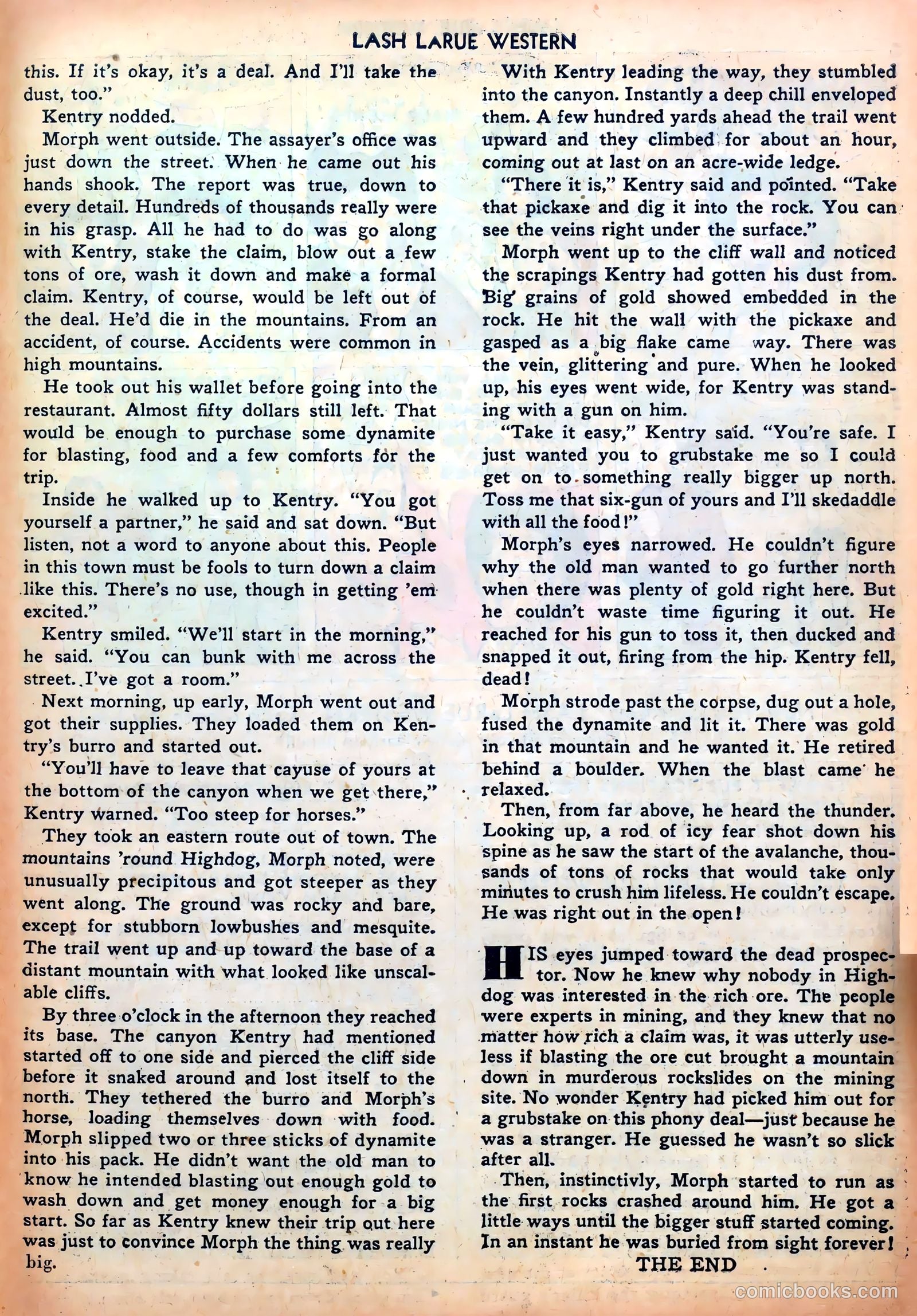 Lash LaRue Western #33 — page 27 of 36