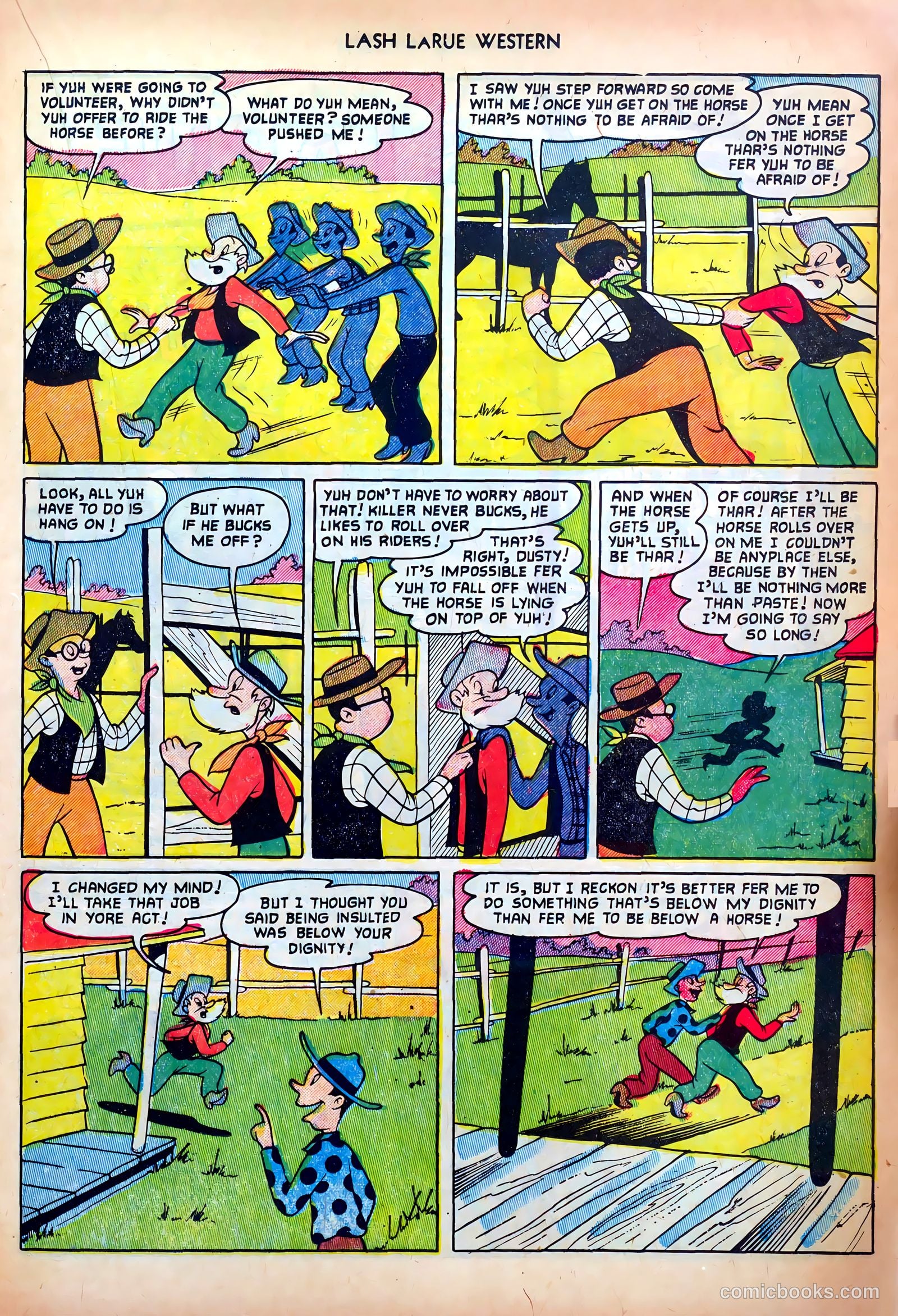 Lash LaRue Western #34 — page 17 of 36