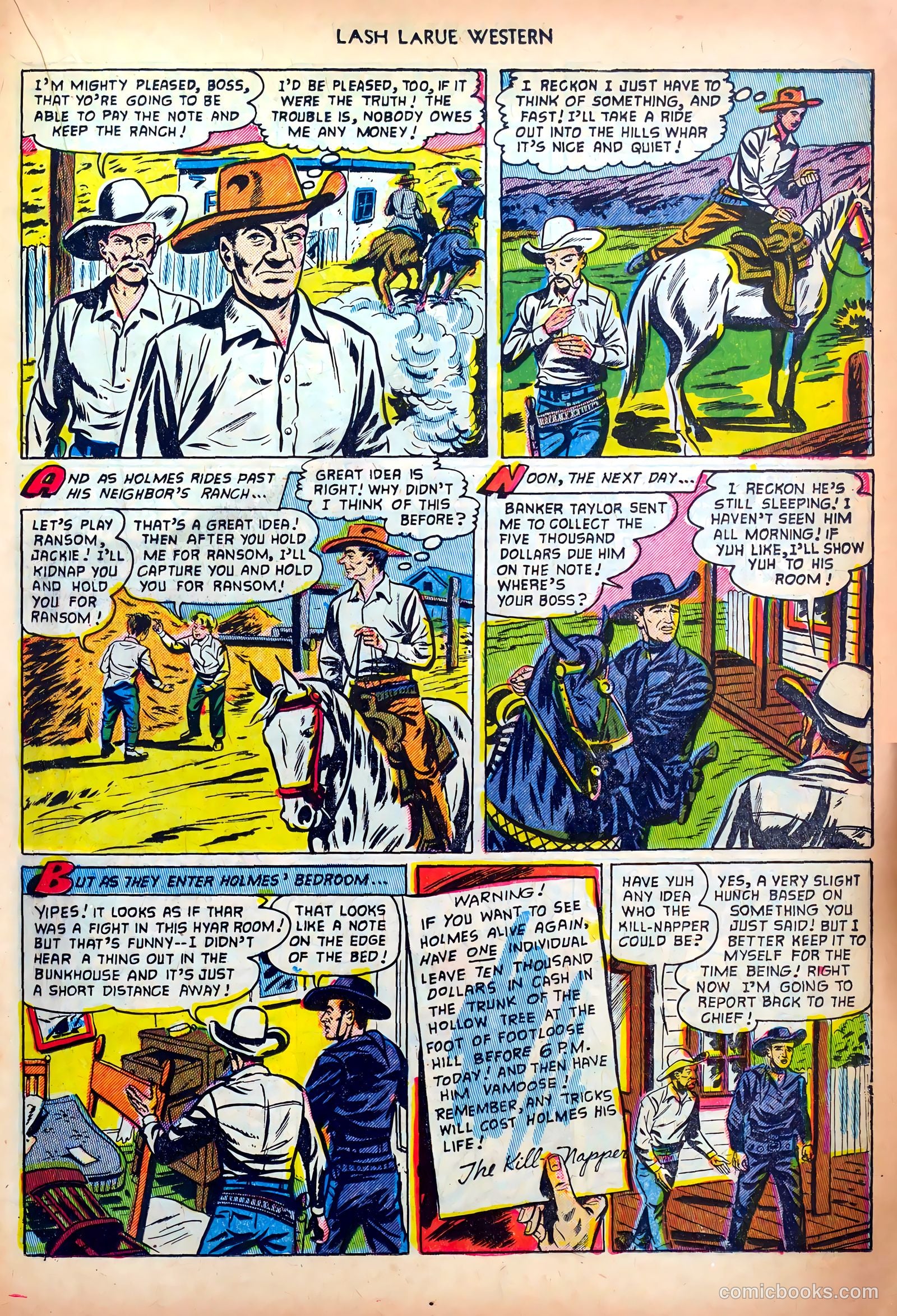 Lash LaRue Western #34 — page 19 of 36