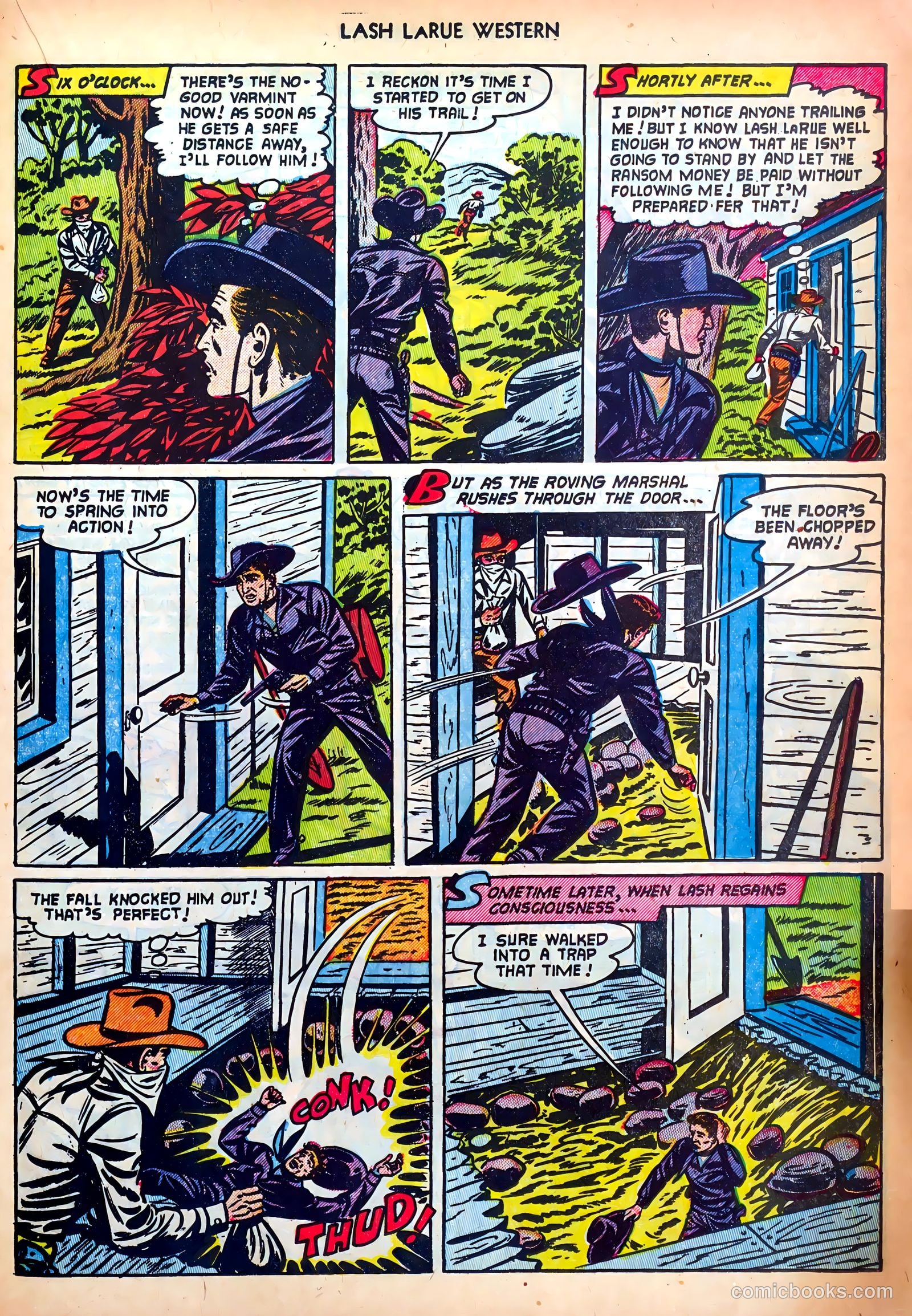 Lash LaRue Western #34 — page 21 of 36