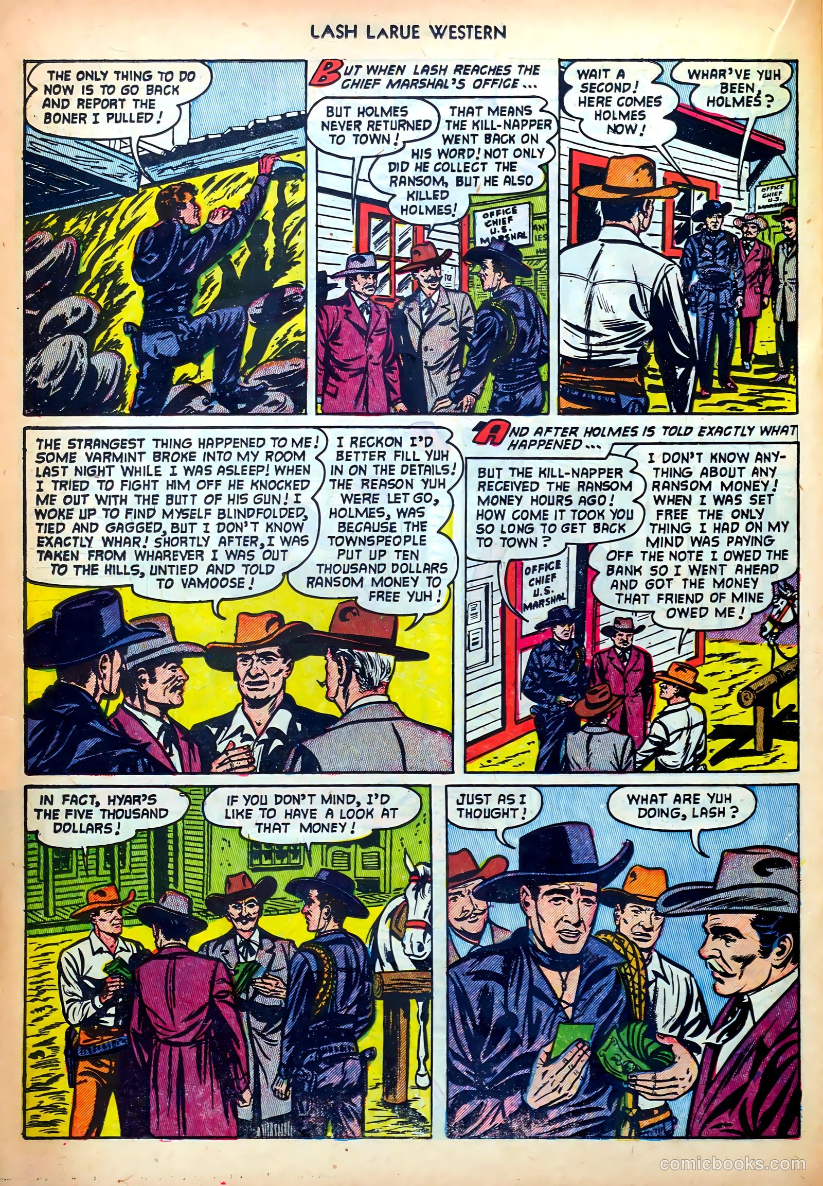 Lash LaRue Western #34 — page 22 of 36