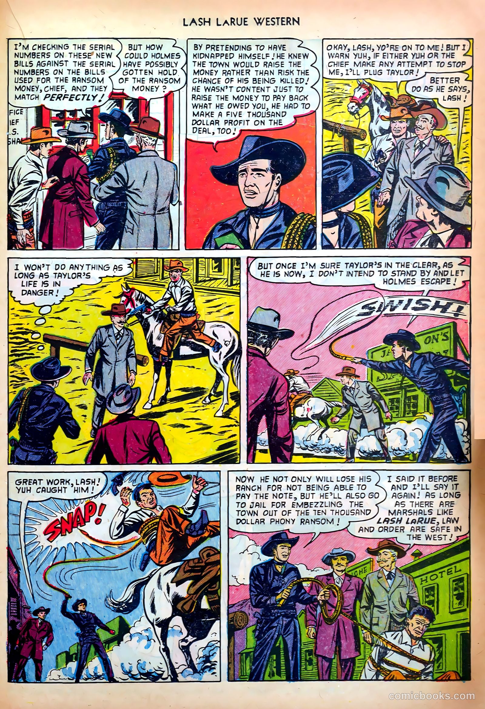 Lash LaRue Western #34 — page 23 of 36