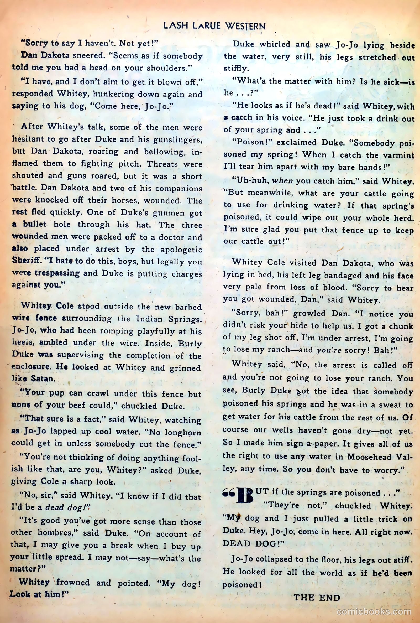 Lash LaRue Western #34 — page 26 of 36