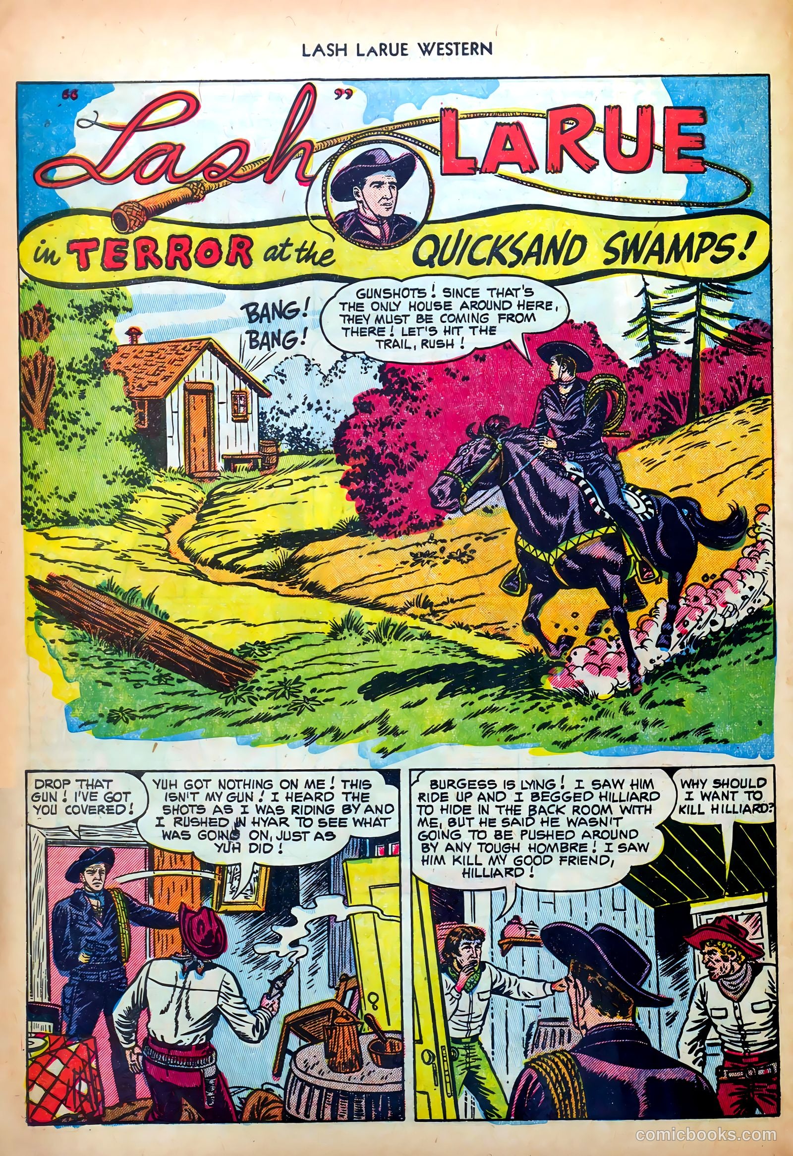 Lash LaRue Western #34 — page 28 of 36