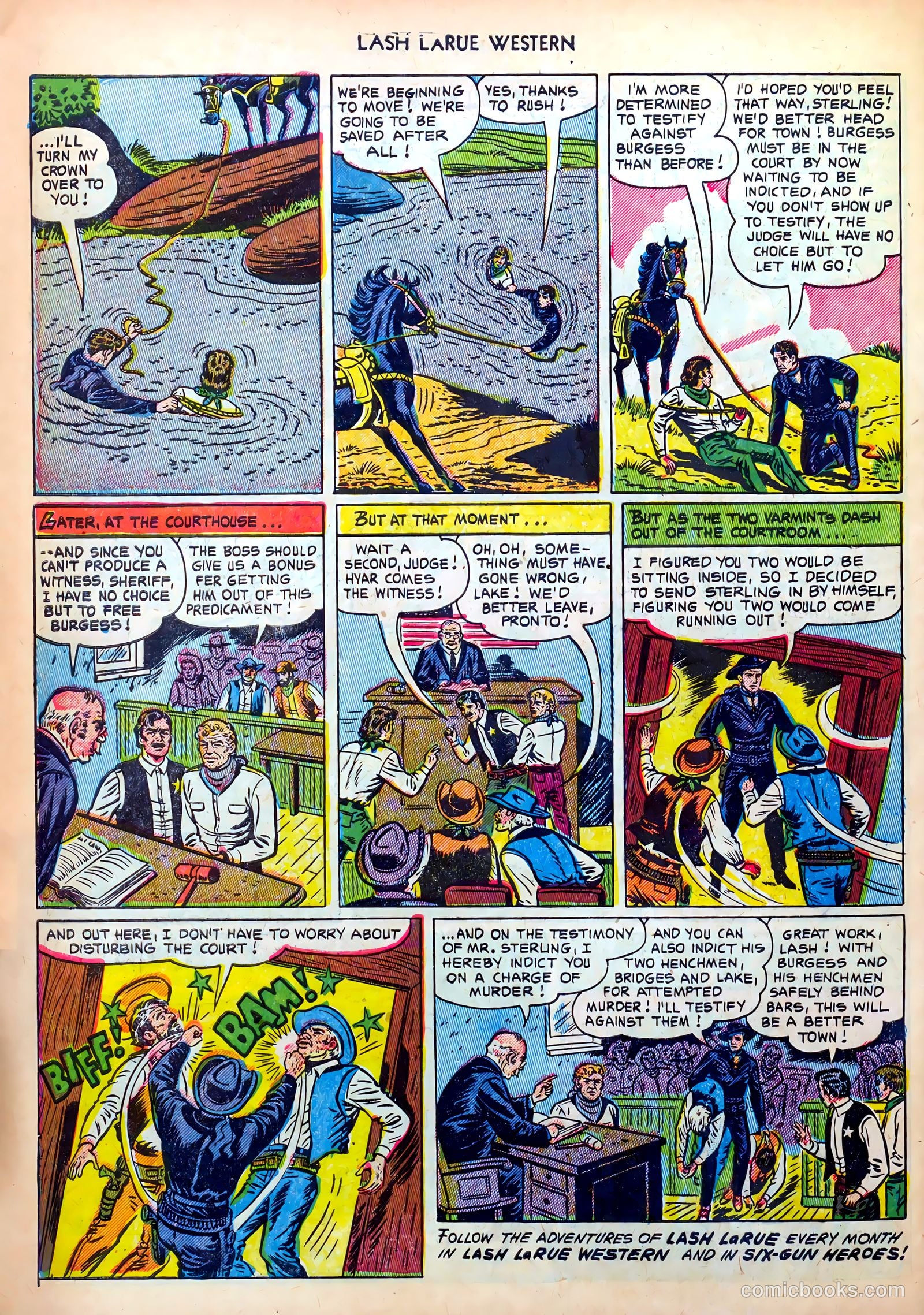 Lash LaRue Western #34 — page 34 of 36