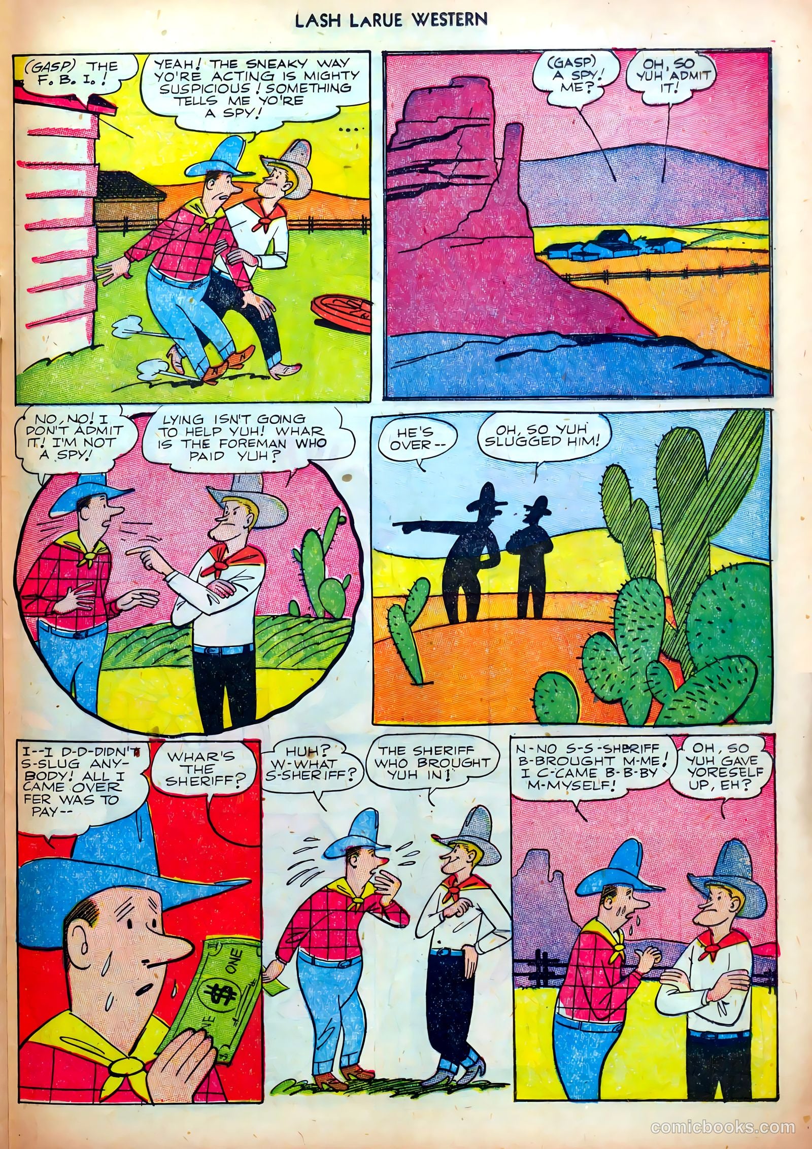 Lash LaRue Western #35 — page 25 of 36
