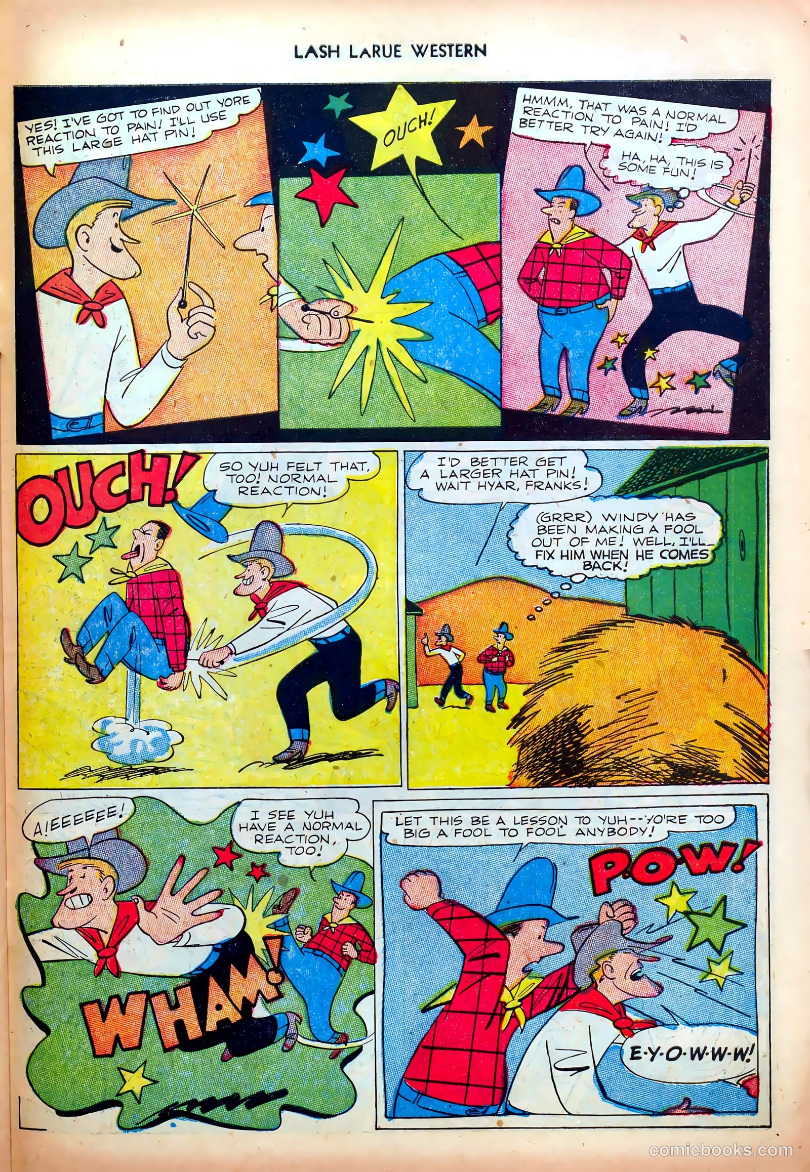 Lash LaRue Western #35 — page 27 of 36