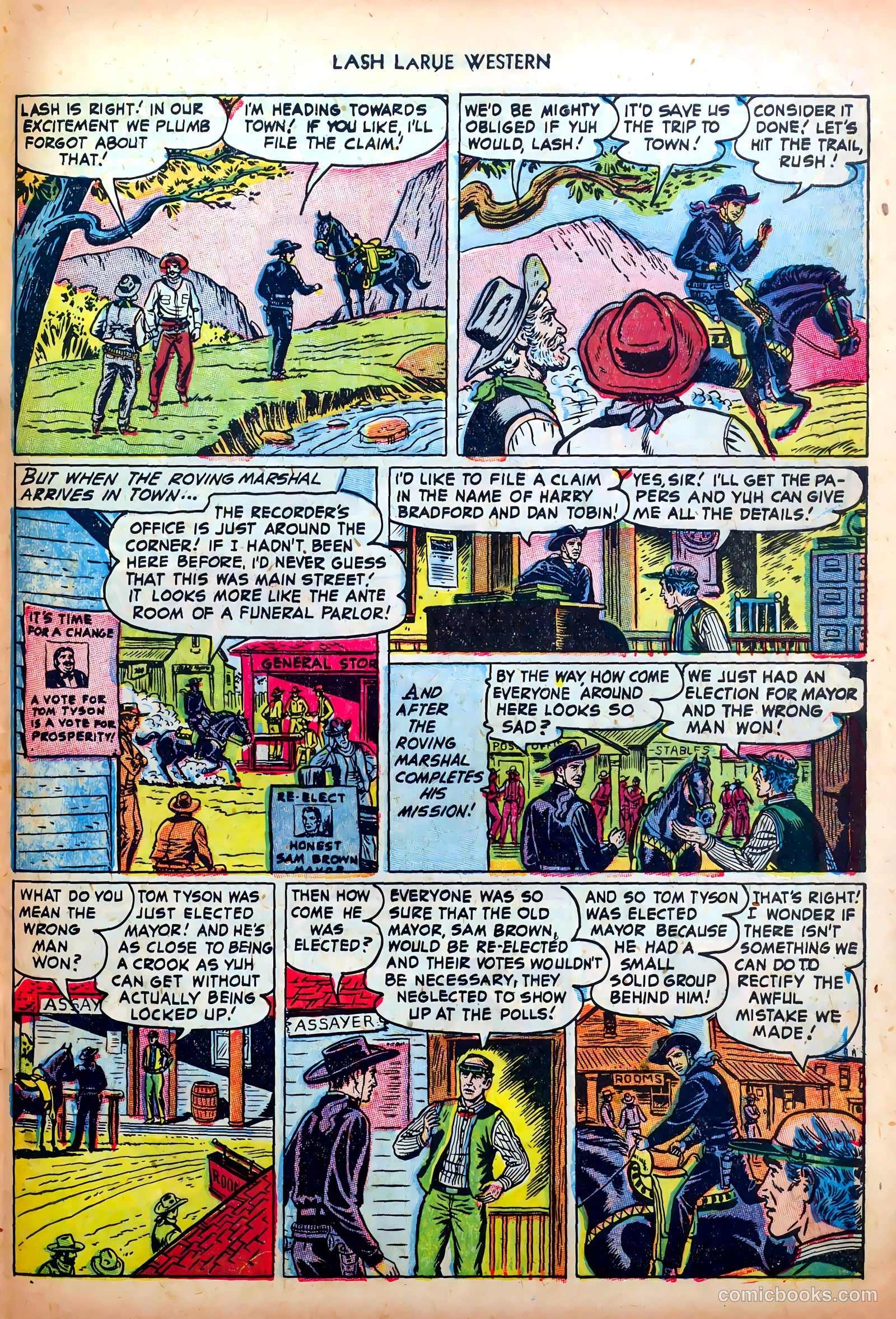 Lash LaRue Western #35 — page 29 of 36