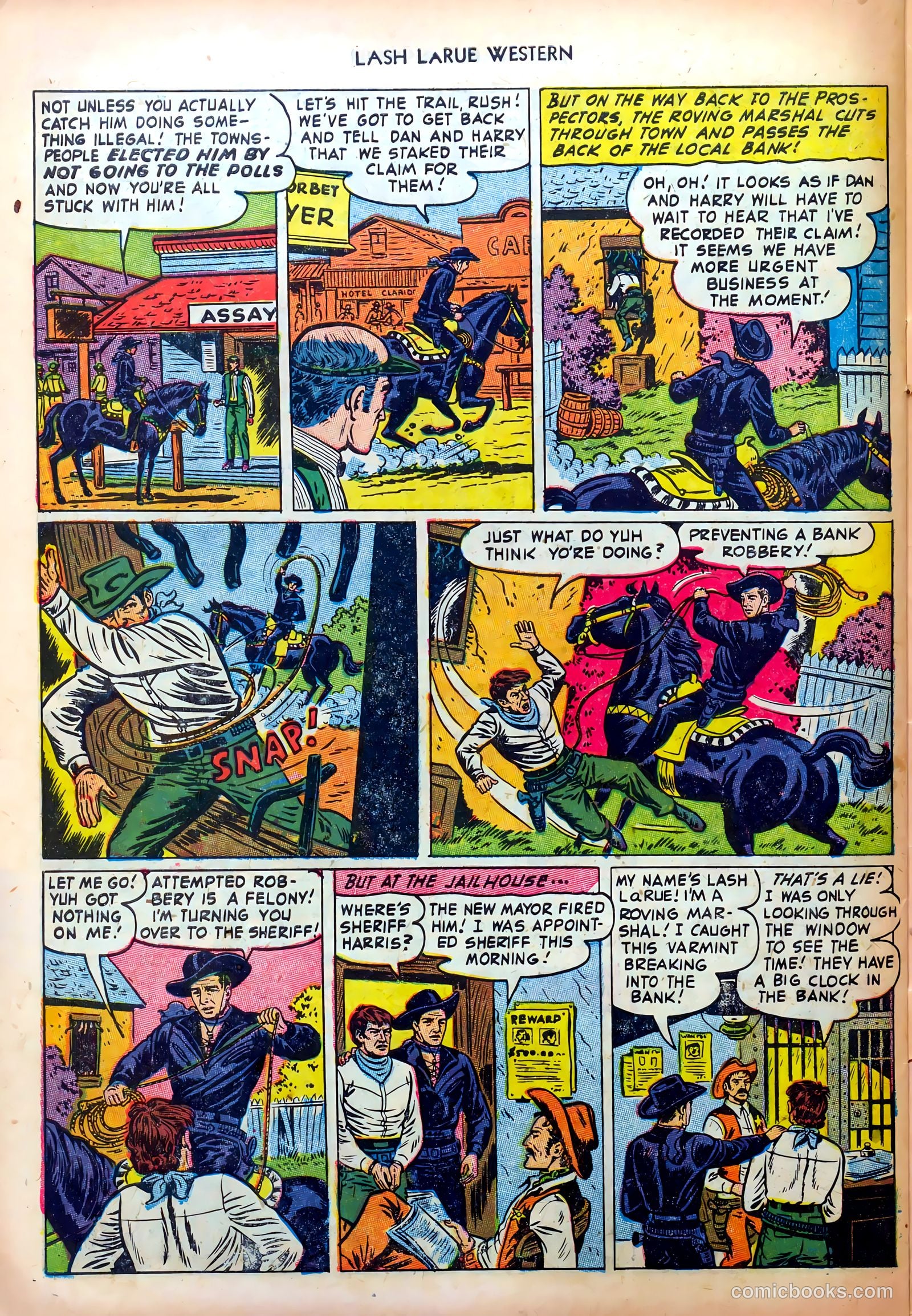 Lash LaRue Western #35 — page 30 of 36
