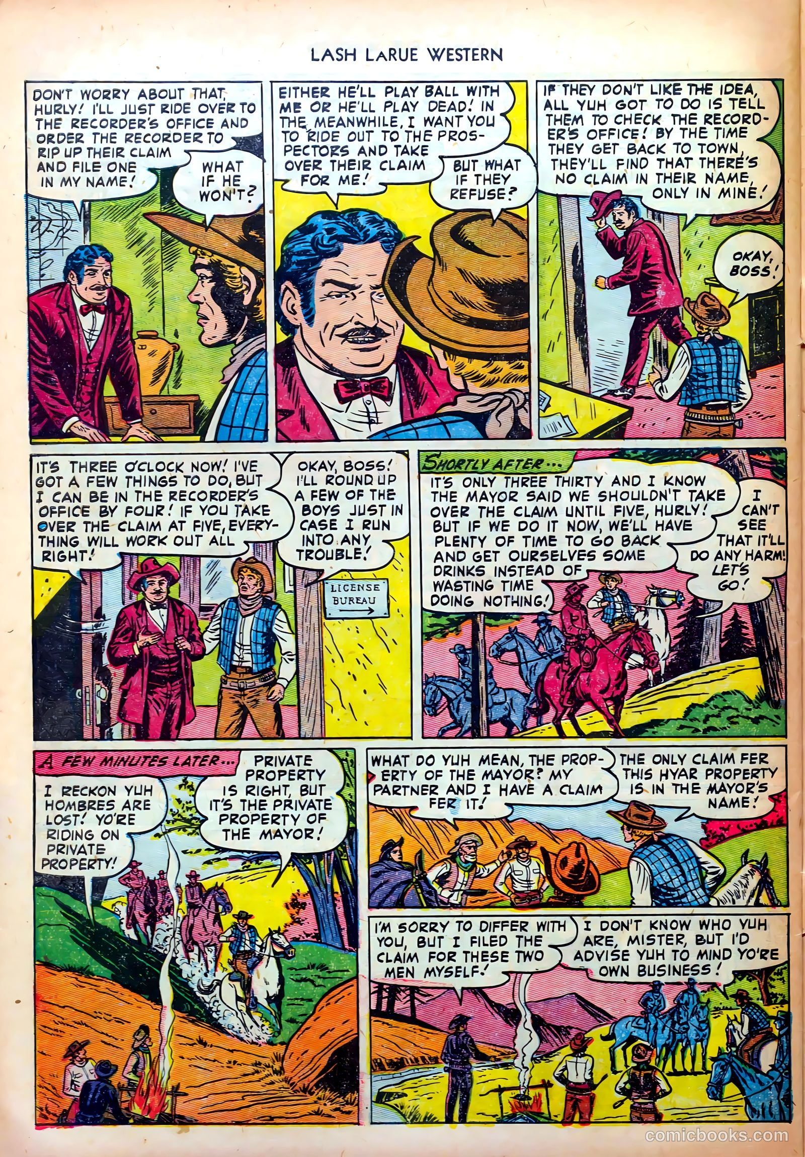 Lash LaRue Western #35 — page 32 of 36