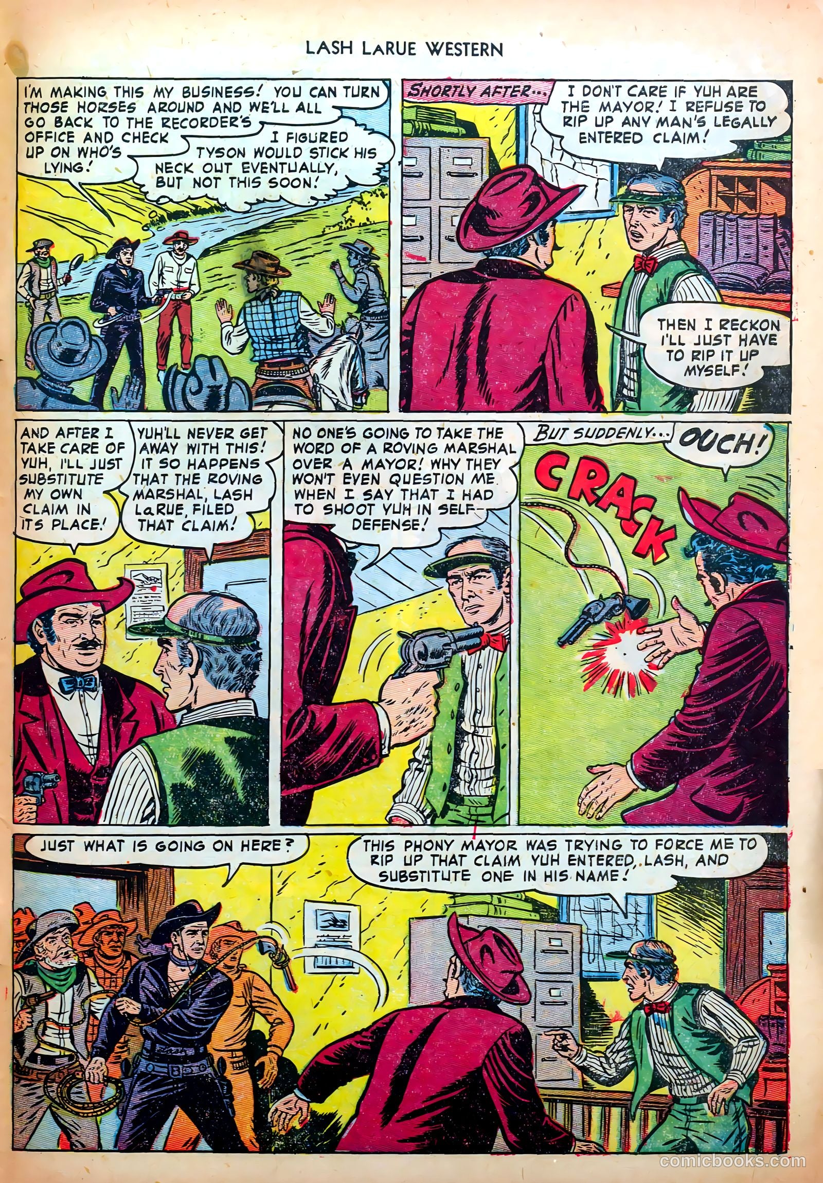 Lash LaRue Western #35 — page 33 of 36