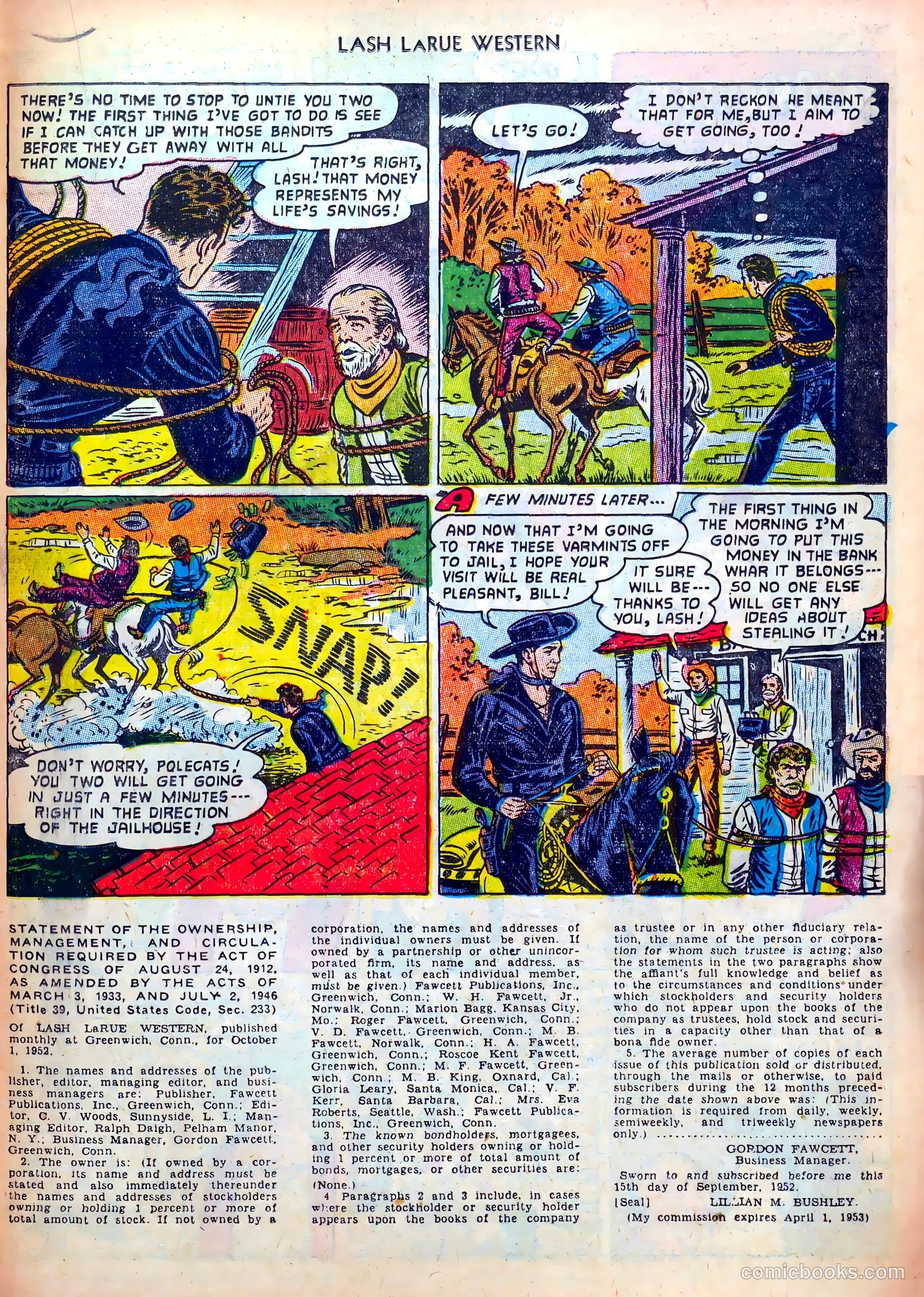 Lash LaRue Western #36 — page 19 of 36