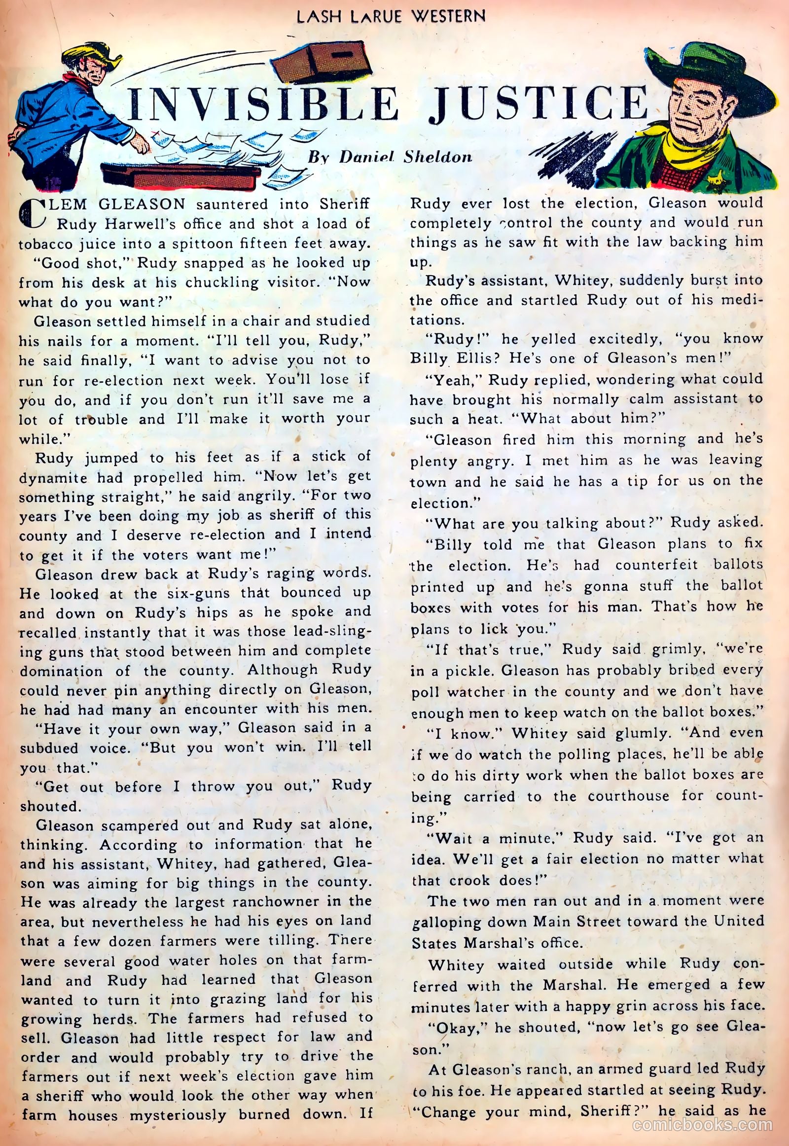 Lash LaRue Western #36 — page 21 of 36