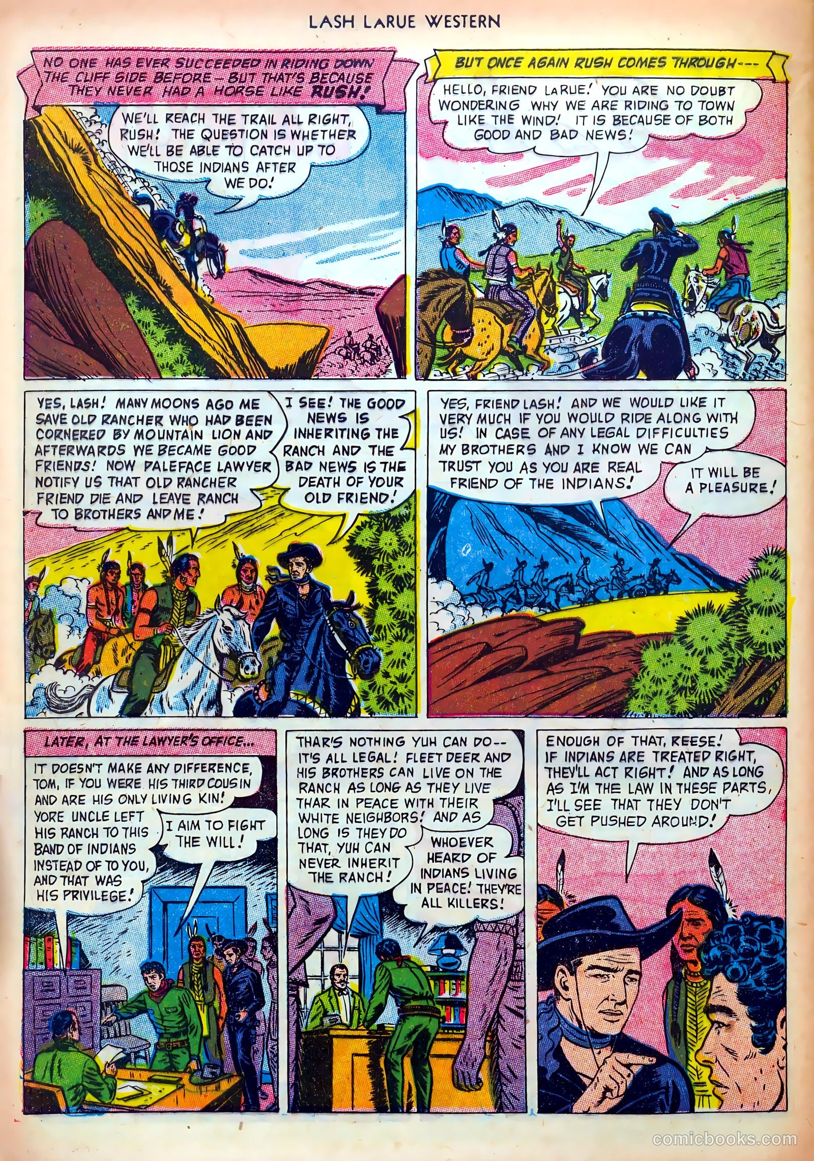 Lash LaRue Western #36 — page 28 of 36