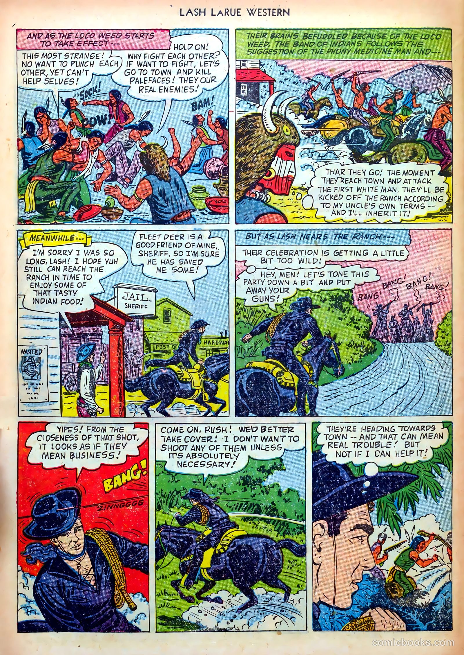 Lash LaRue Western #36 — page 30 of 36