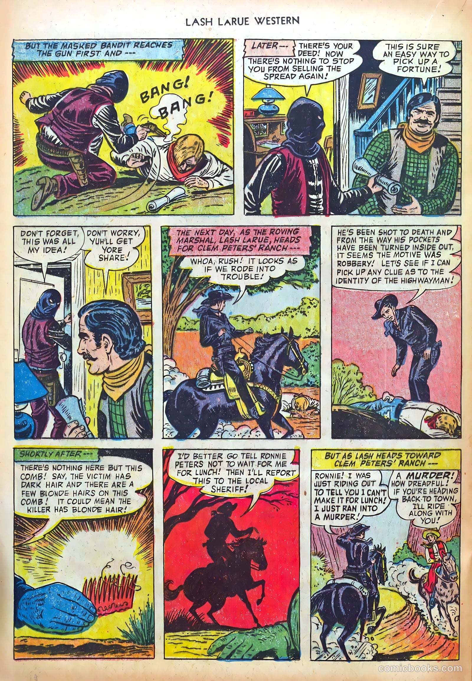 Lash LaRue Western #37 — page 20 of 36