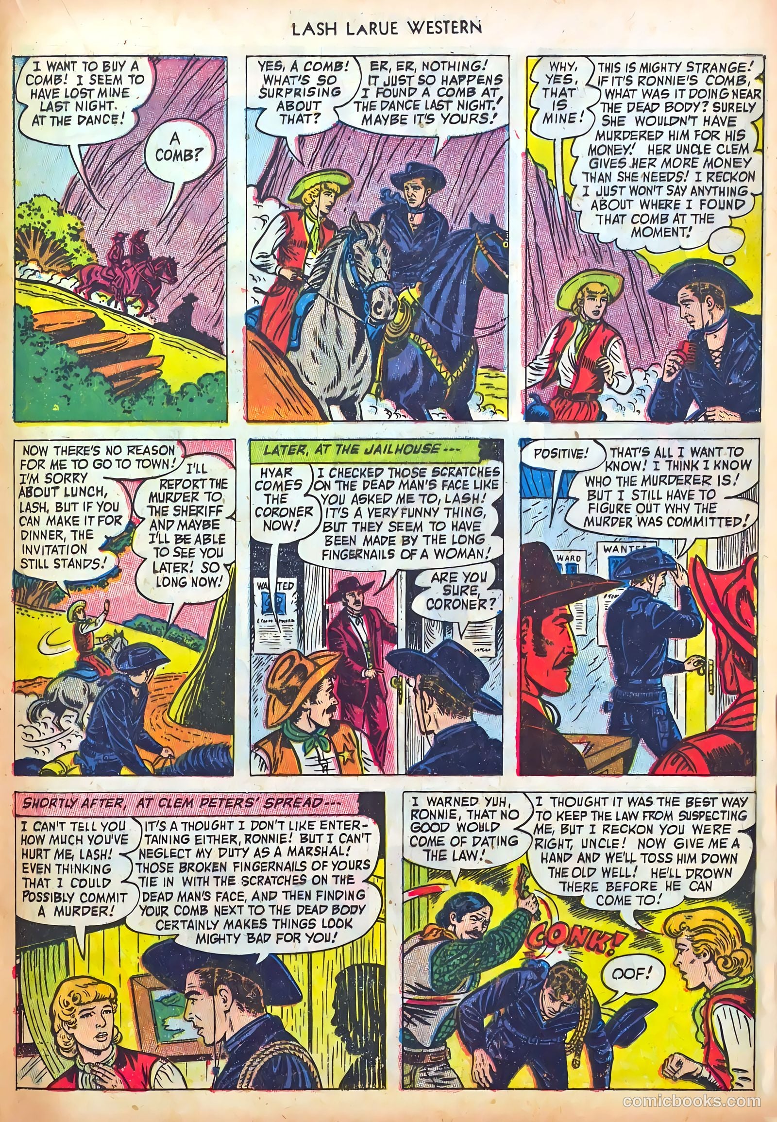 Lash LaRue Western #37 — page 21 of 36