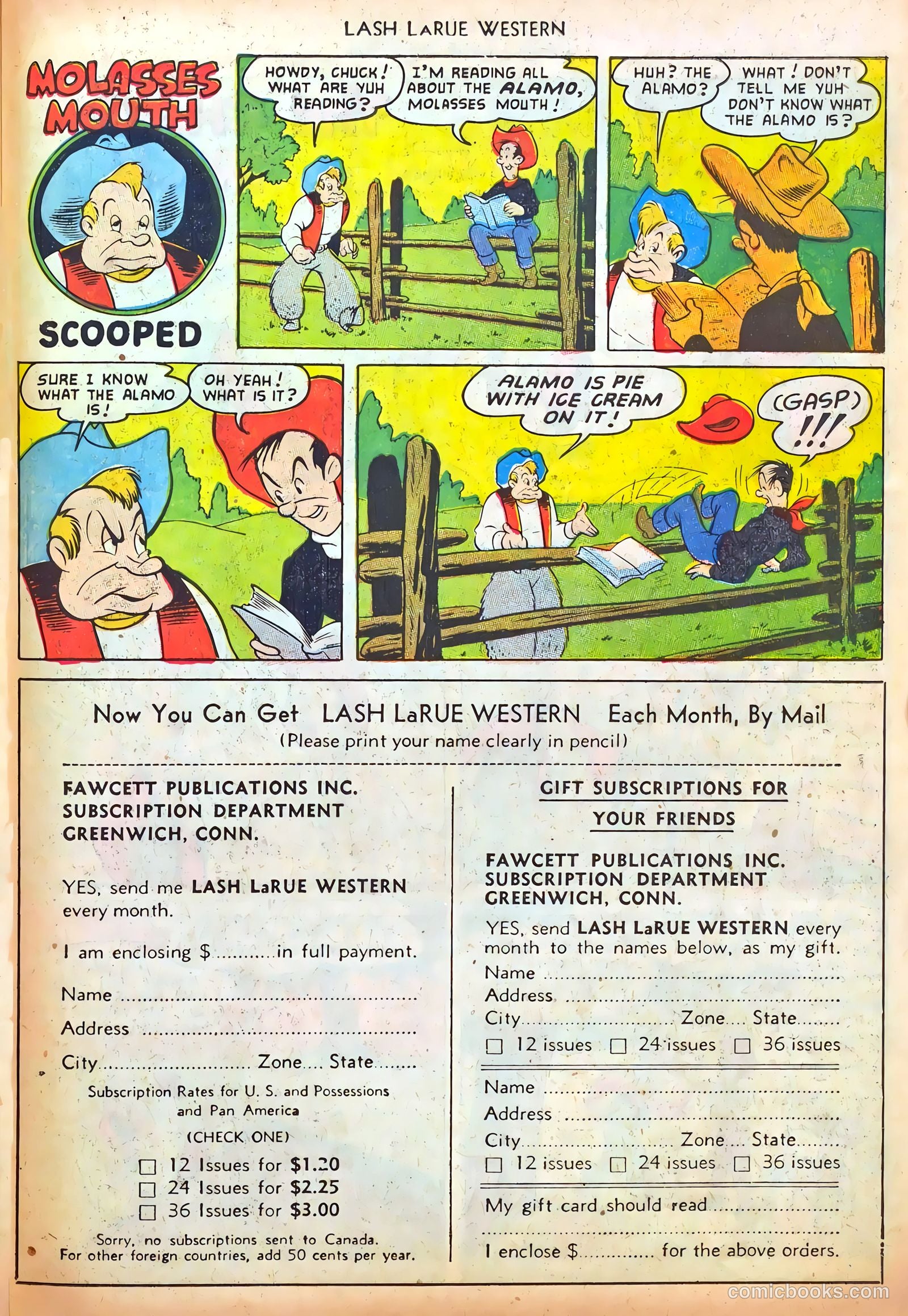 Lash LaRue Western #37 — page 23 of 36