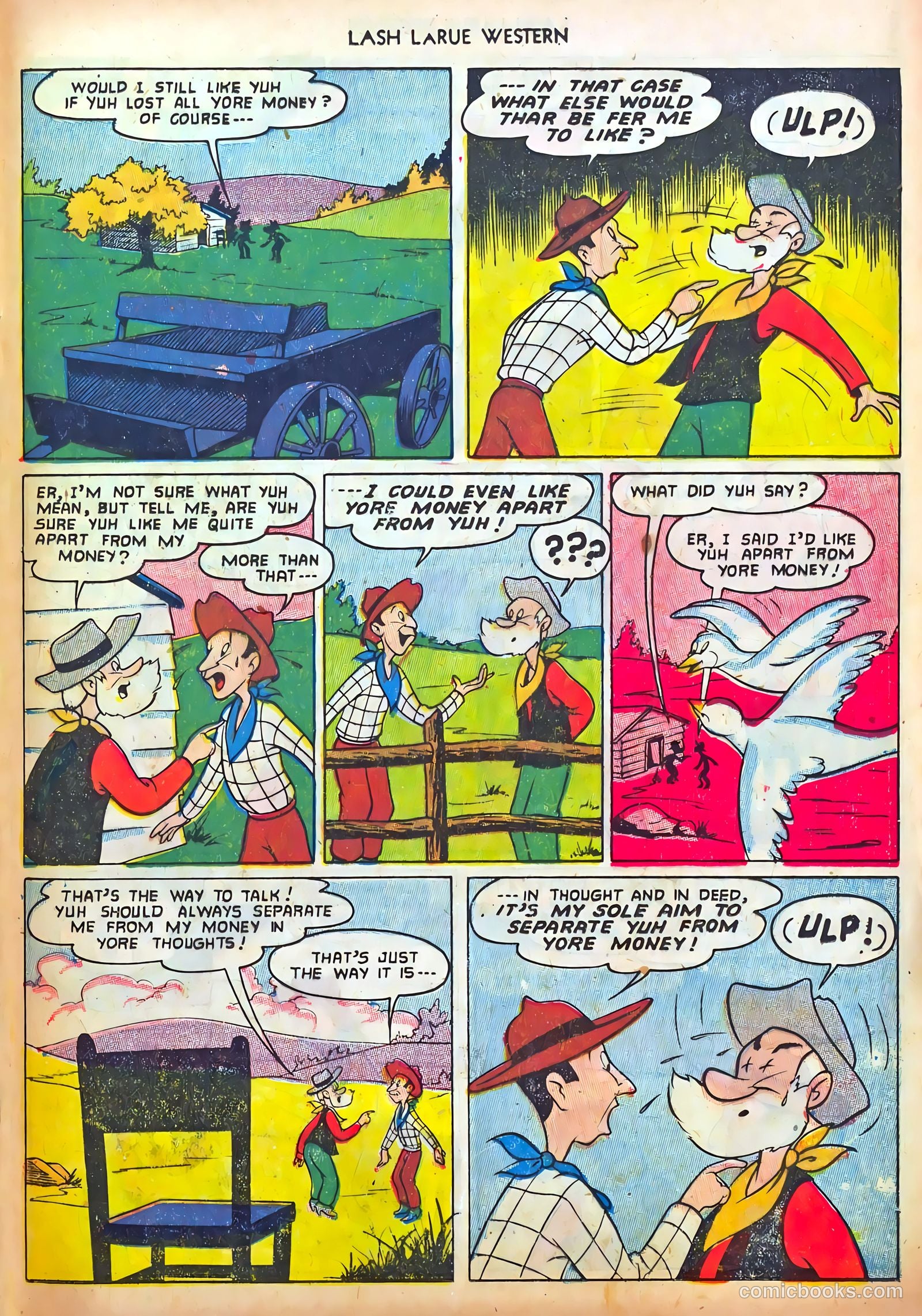 Lash LaRue Western #37 — page 25 of 36