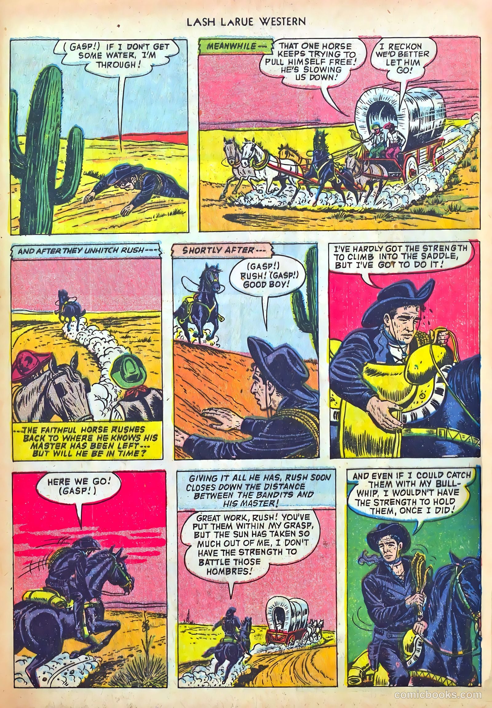 Lash LaRue Western #37 — page 33 of 36